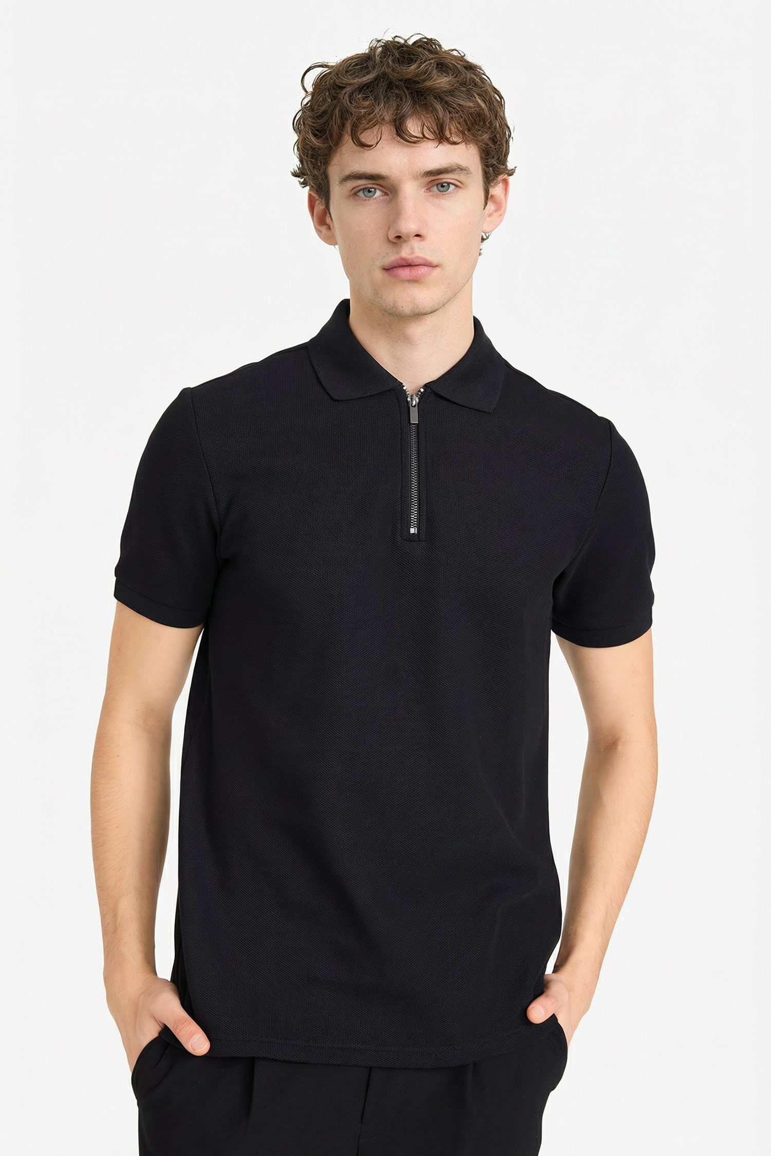 DeFacto %100 Pamuk Regular Fit Polo Tişört görsel 3