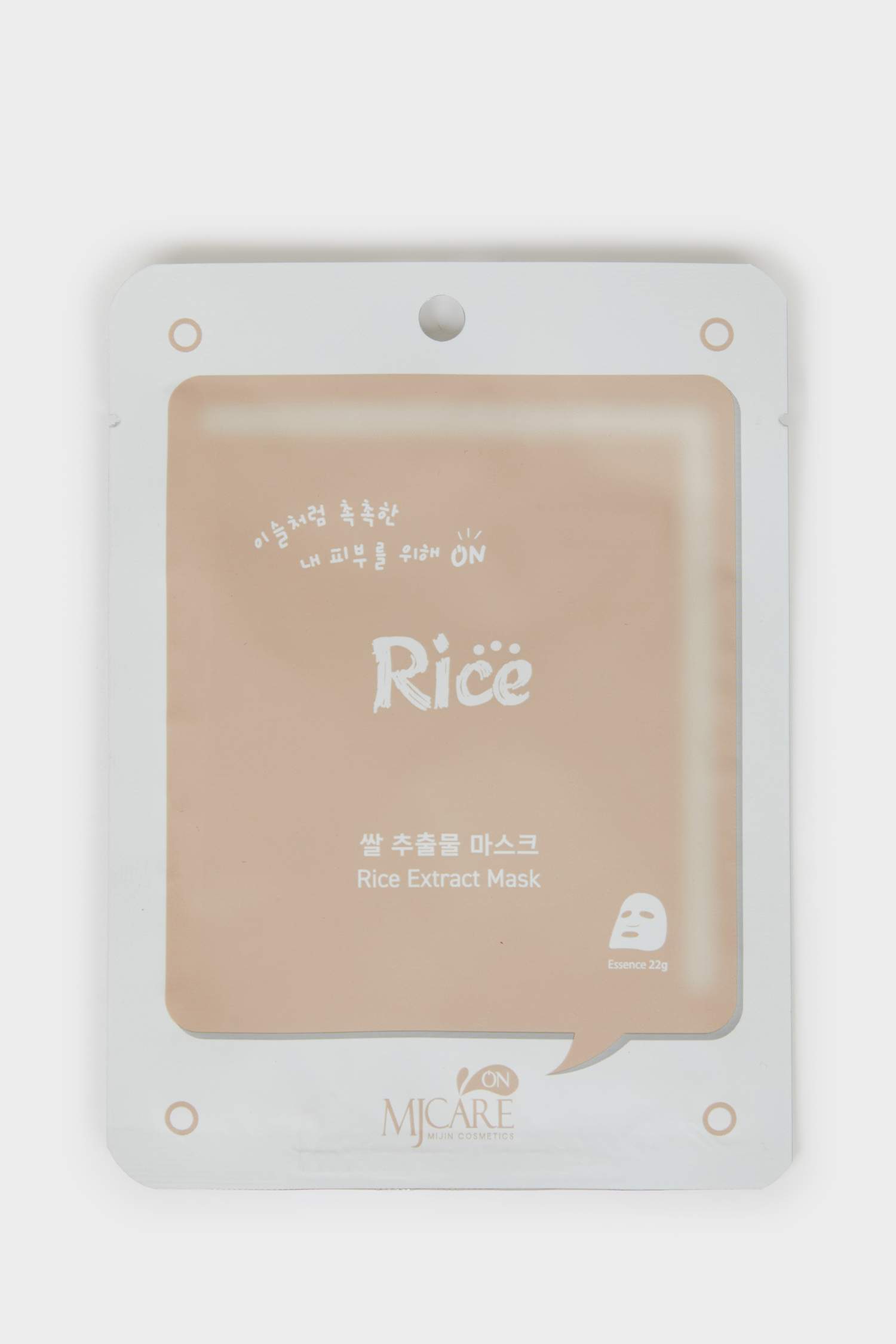 Mjcare On Rice Extract Mask 22gr – Pirinç Özlü Aydınlatıcı & Nemlendirici Yüz Maskesi