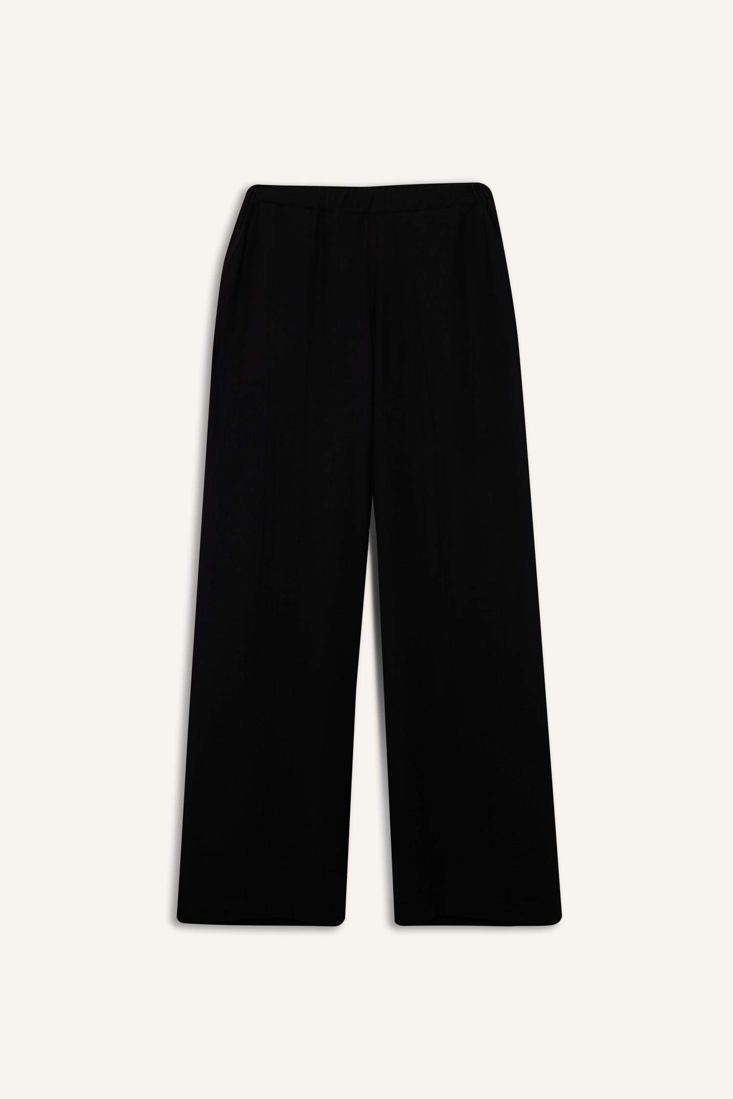 Regular Fit Crinkle Fabric Trousers