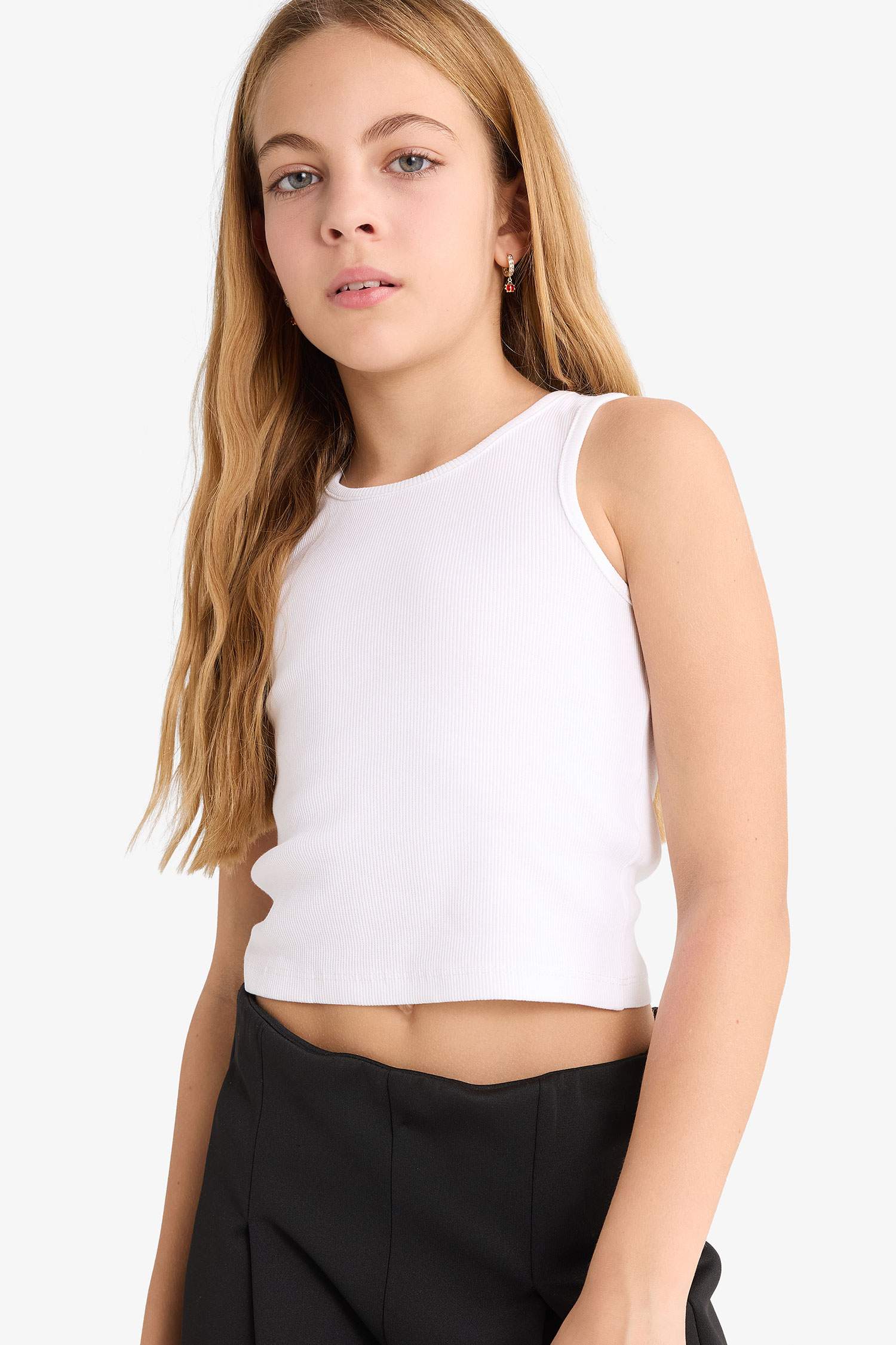 Kız Çocuk 2'li Takım Okul Oxford Uzun Kollu Gömlek Tişört