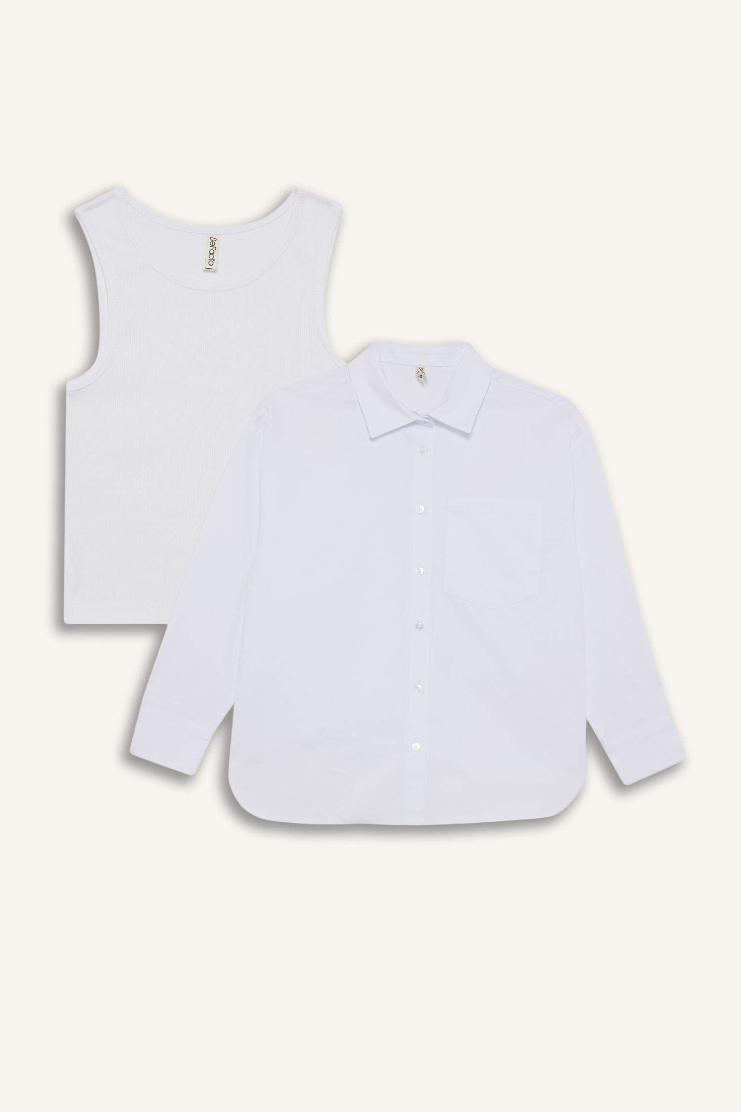 Girl Oxford Long Sleeve Shirt