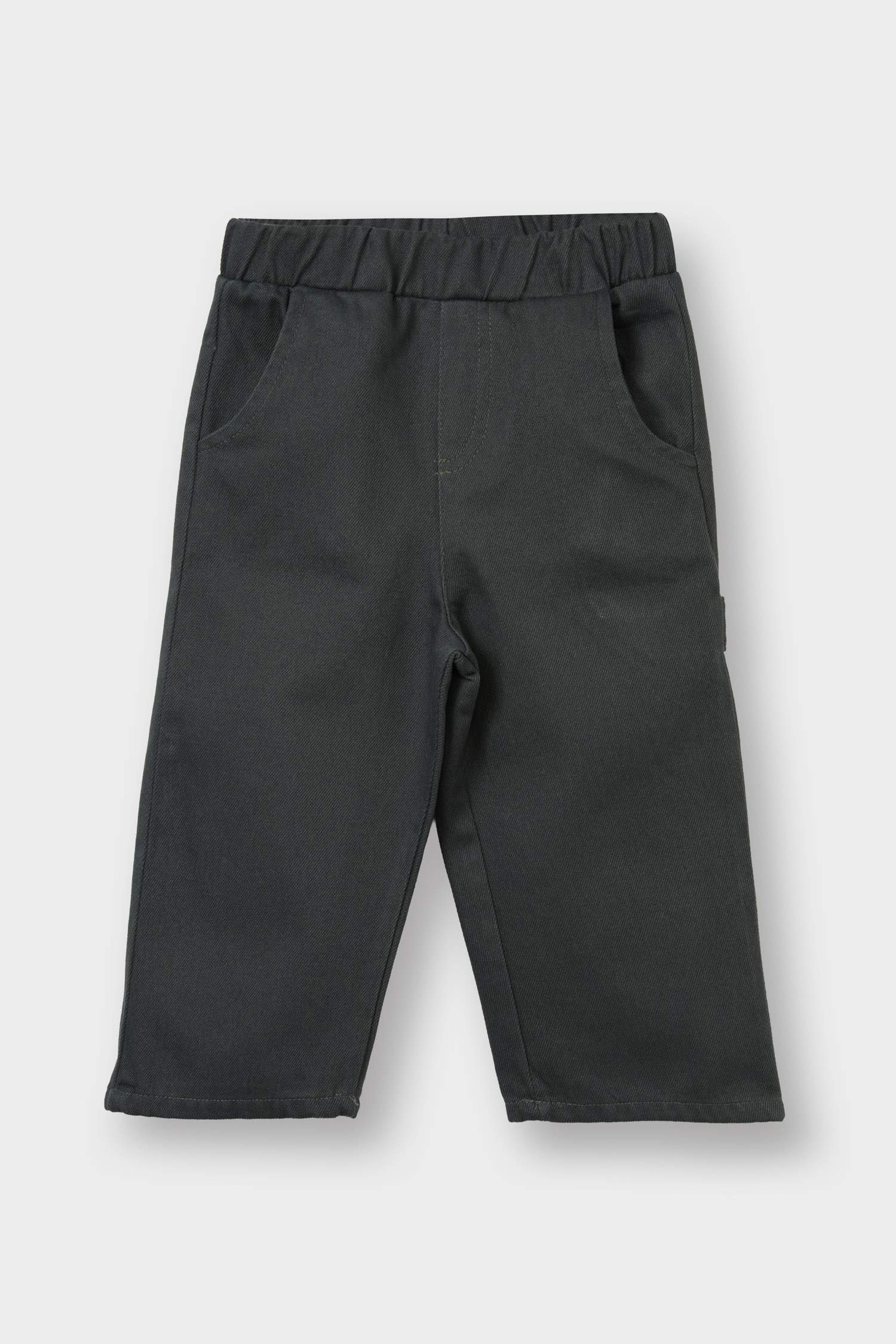 Baby Boy Label Printed Gabardine Trousers