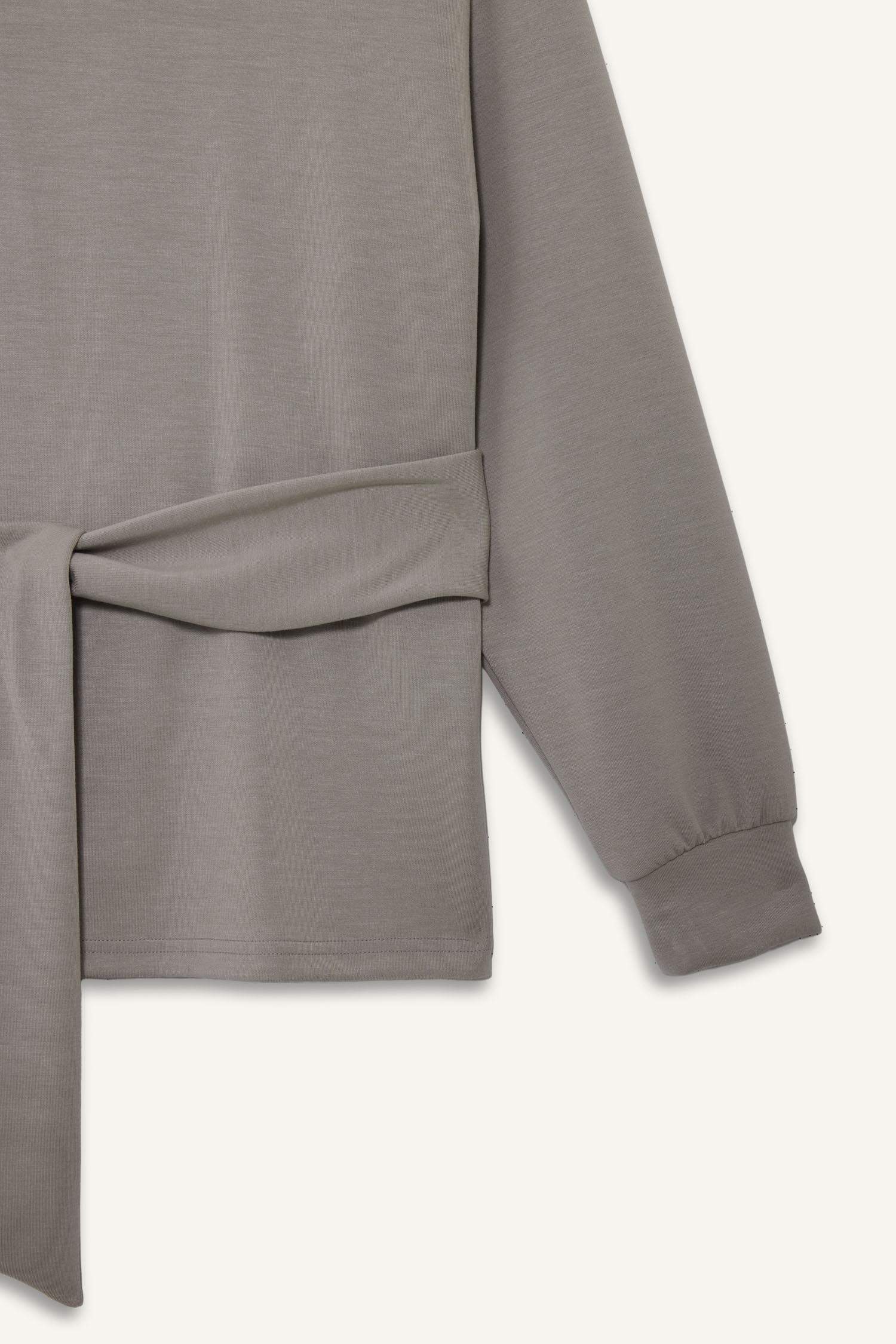 Modal Kuşaklı Sweatshirt-Fall in Love Loungewear