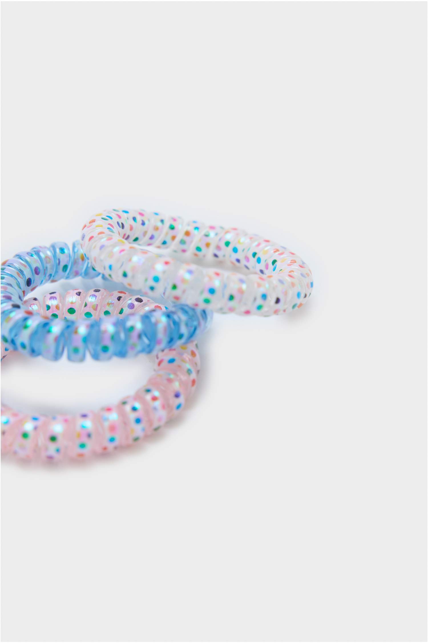 Kadın 3'lü Spiral Lastik Toka