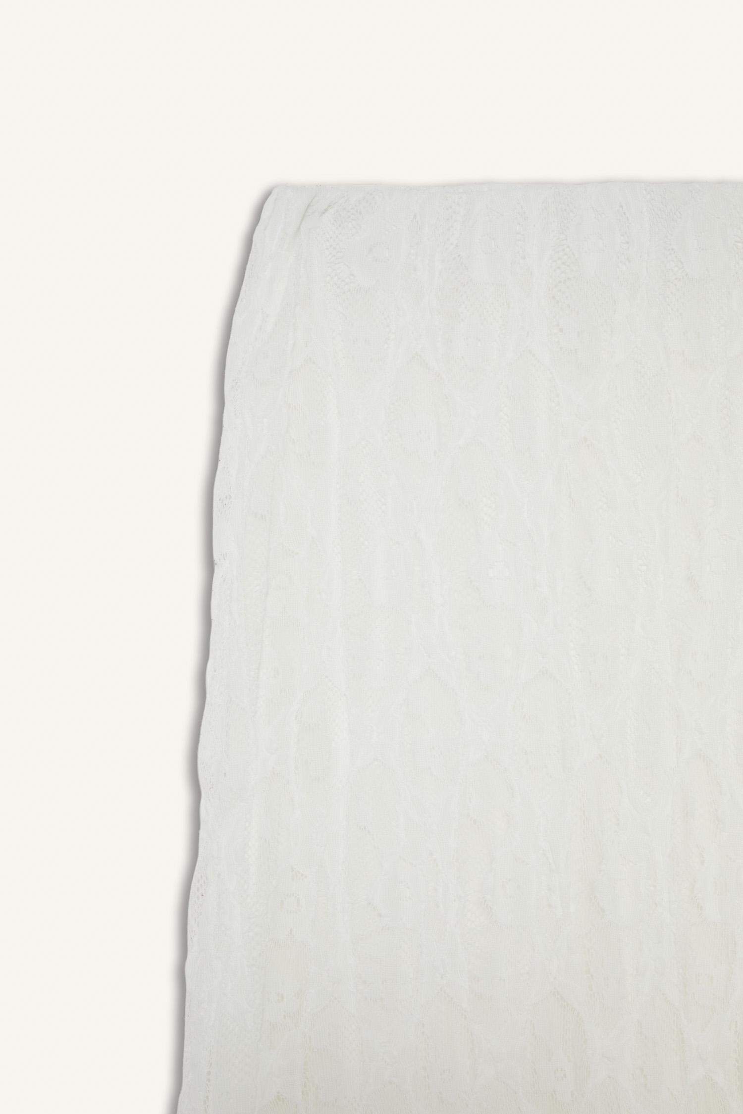 A Kesim Dantel Midi Etek