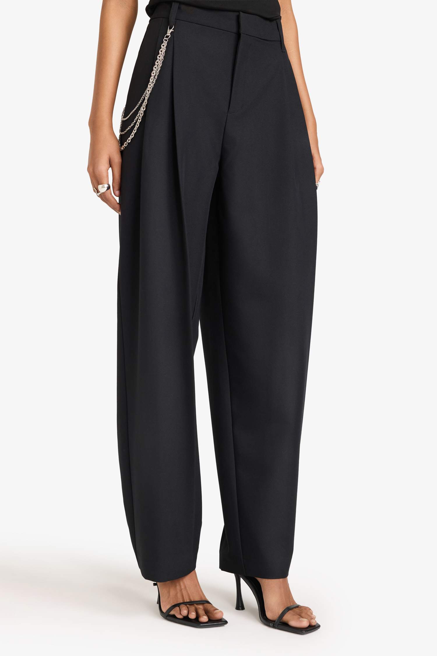 Брюки Baggy Fit на молнии со средней посадкой стандартной длины