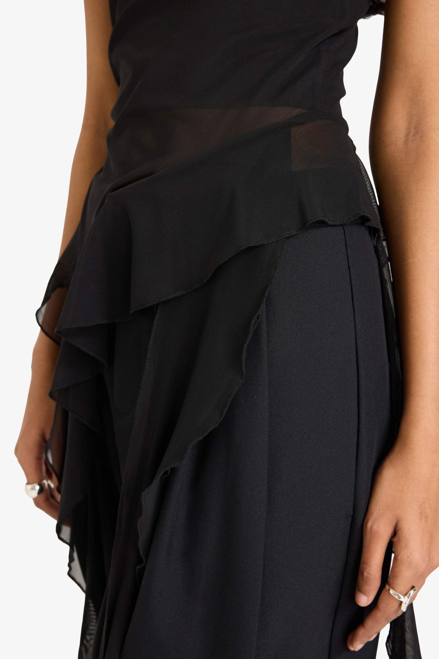 Брюки Baggy Fit на молнии со средней посадкой стандартной длины