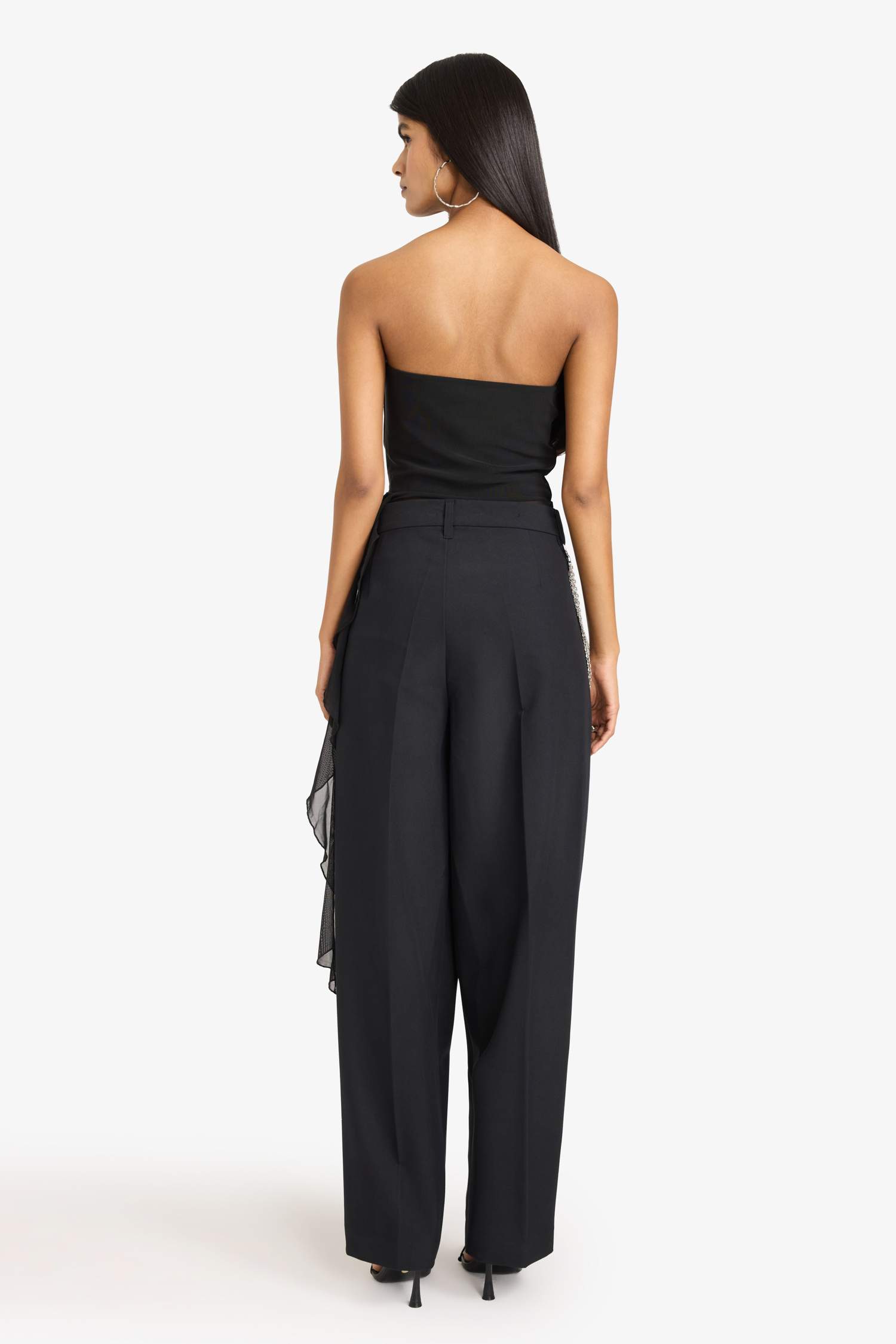 Брюки Baggy Fit на молнии со средней посадкой стандартной длины