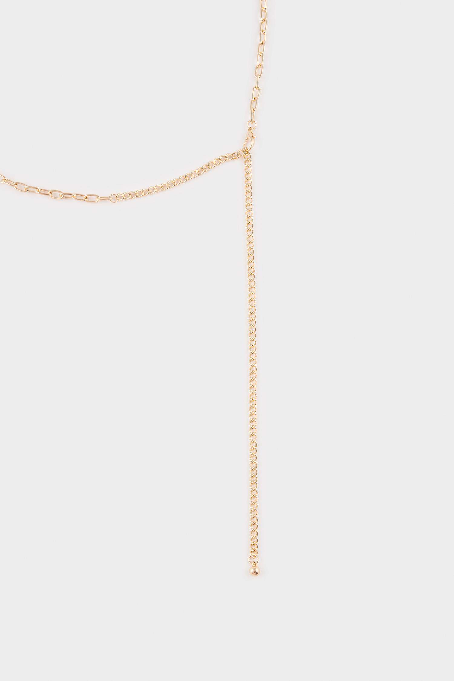 Kadın Mavi Taşlı Charmlı Bel Zinciri