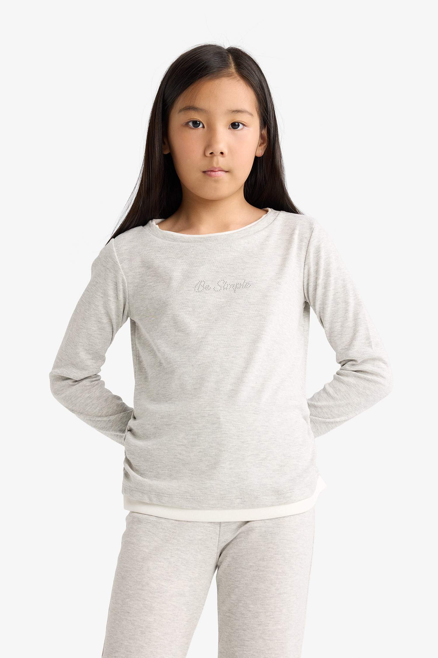 Girl Printed T-Shirt Sweatpants 2 Piece Set