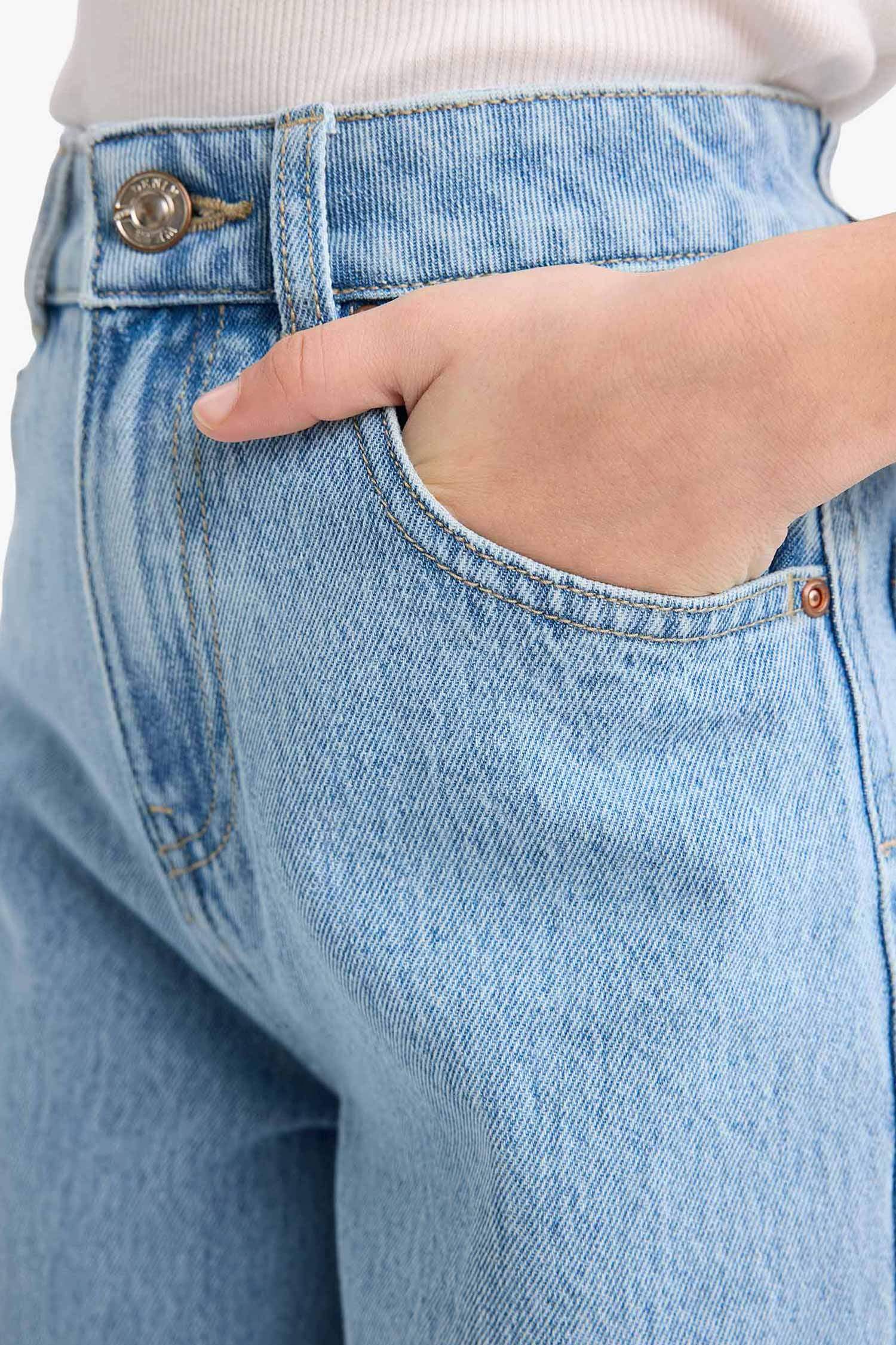 Джинсы 90's Wide Leg с широкими штанинами для девочек