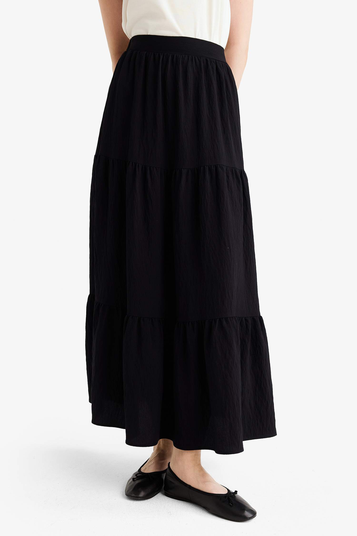 A Cut Maxi Skirt