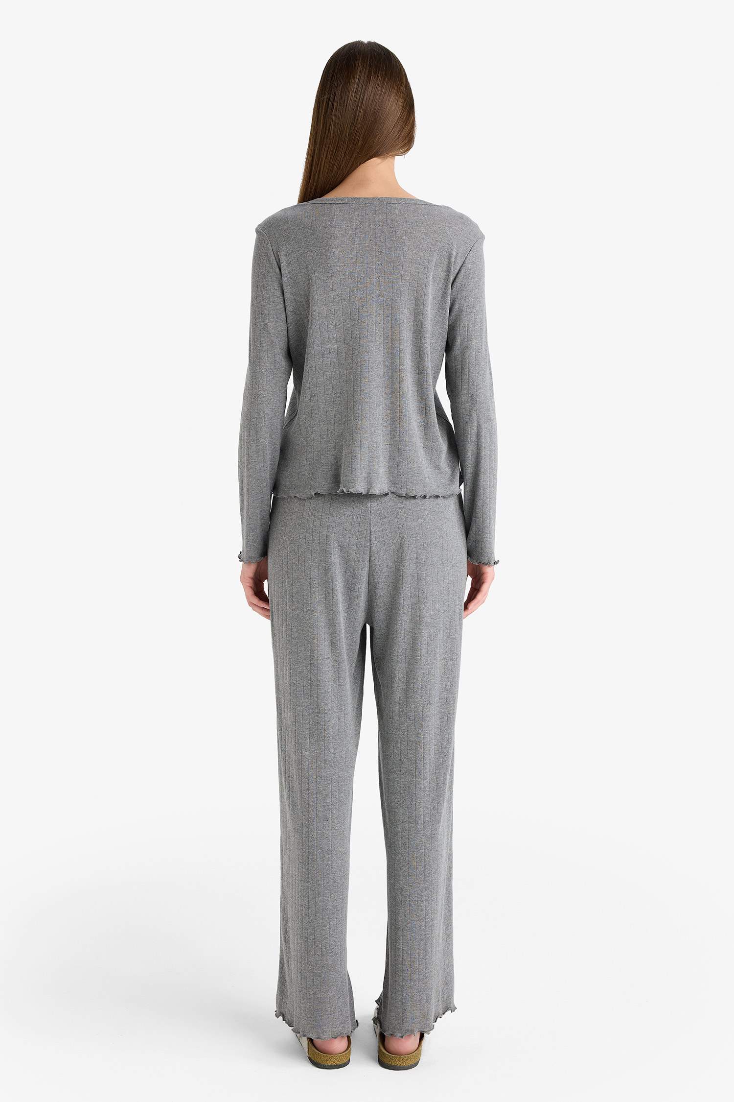 Fall in Love Regular Fit Top Bottoms 2 Piece Pajama Set