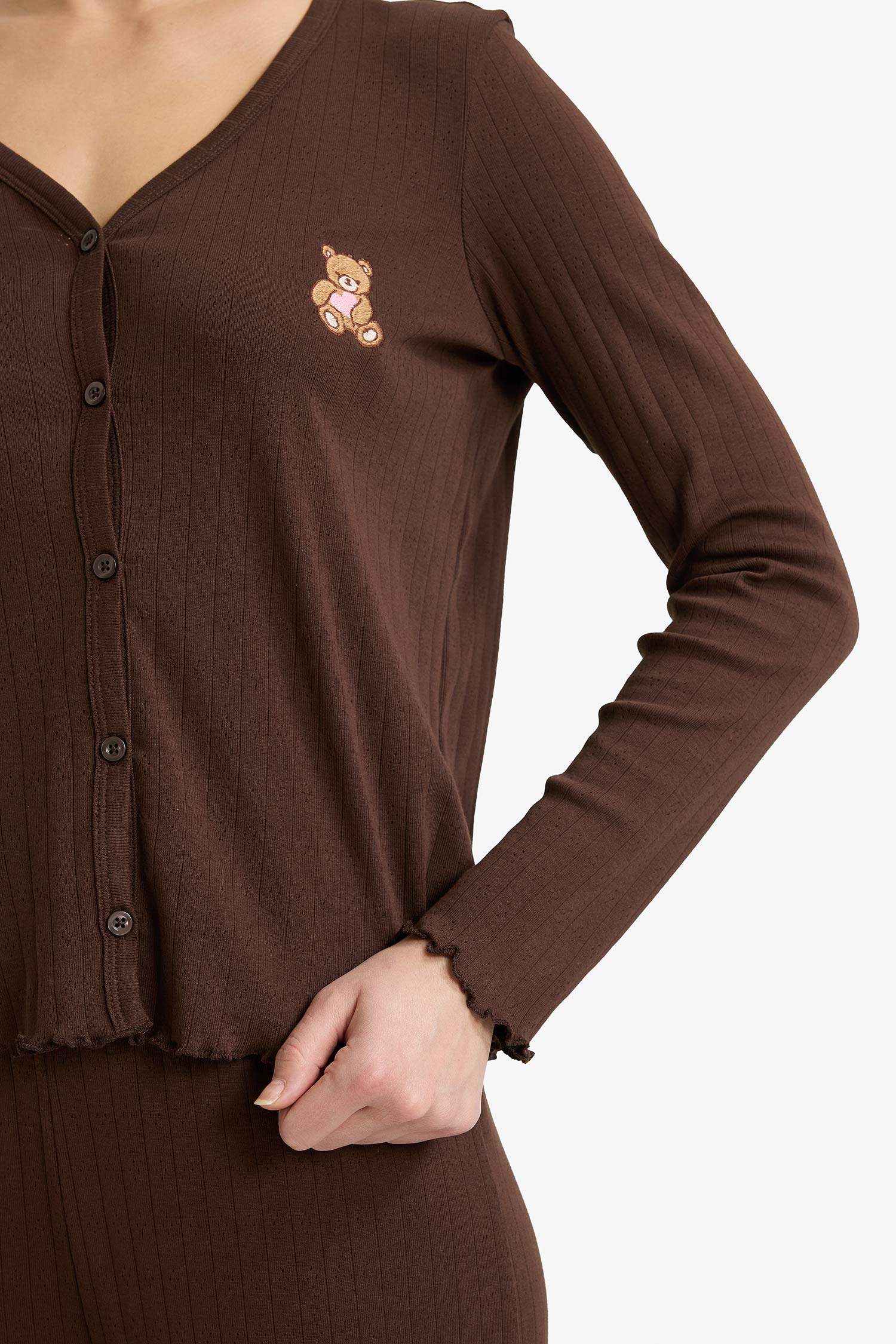 سيت قصة عادية كم طويل من قطعتين