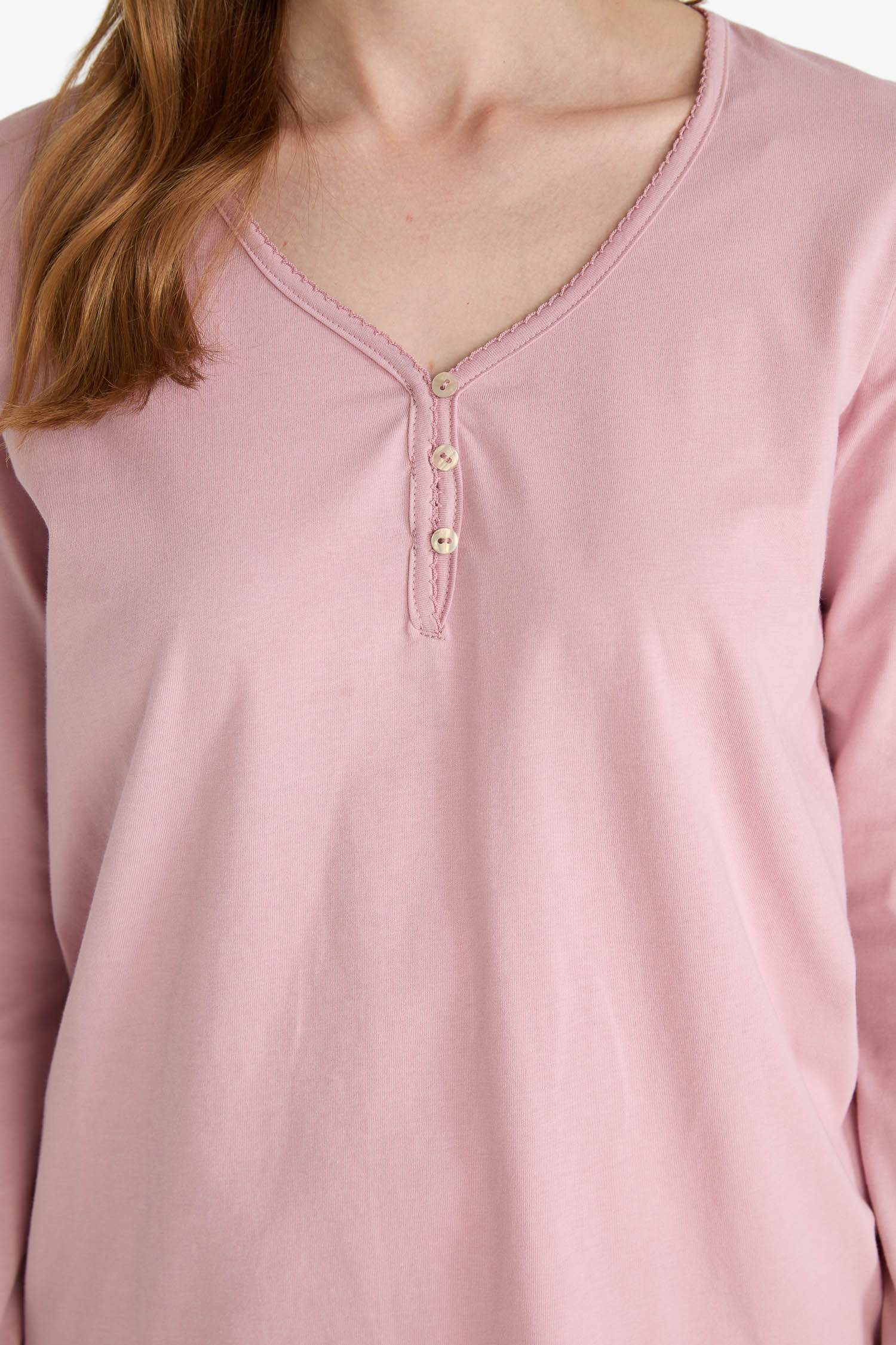 Fall in Love Regular Fit Top Bottom 2 Piece Pajama Set