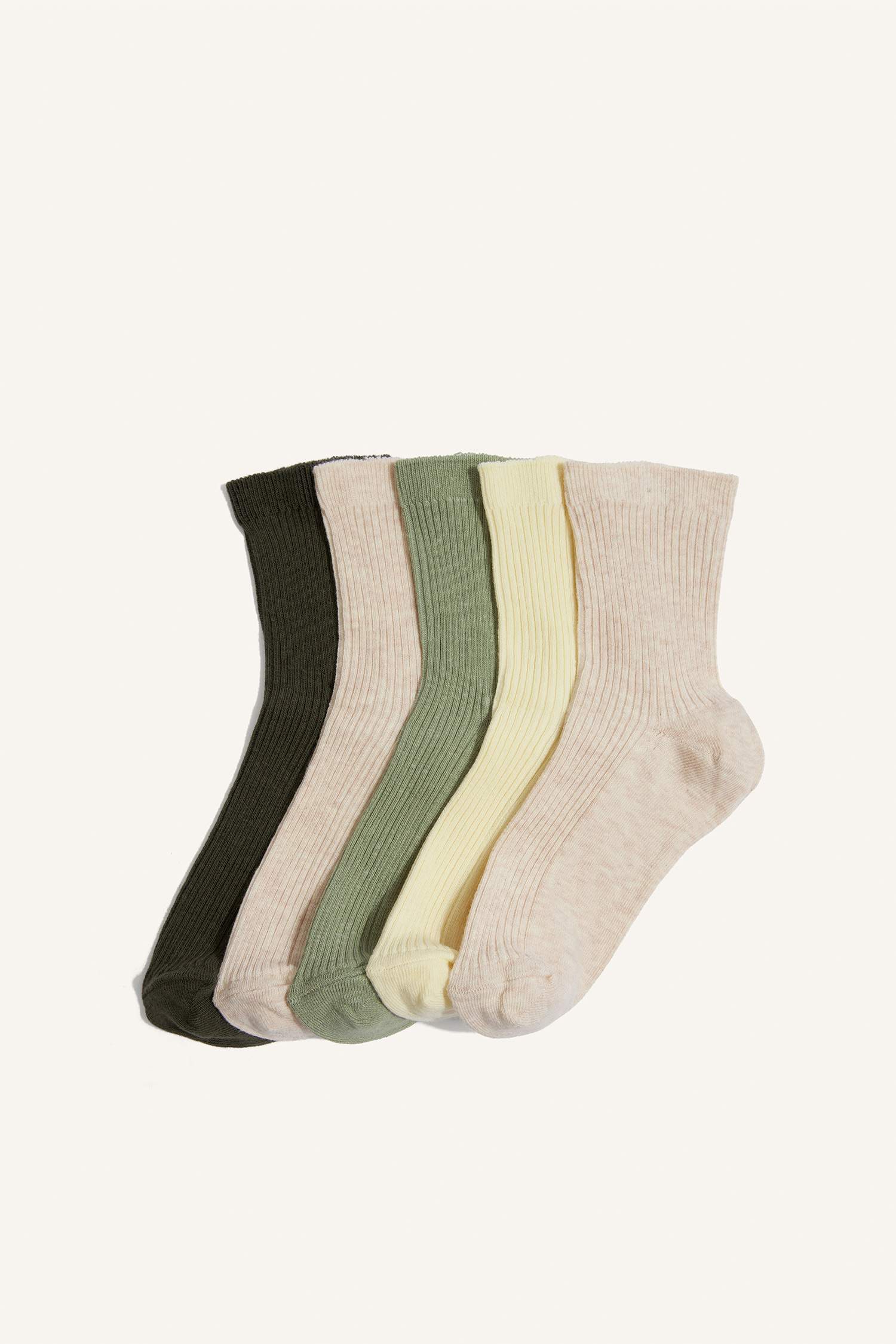 Kız Çocuk 5'li Pamuklu Uzun Çorap