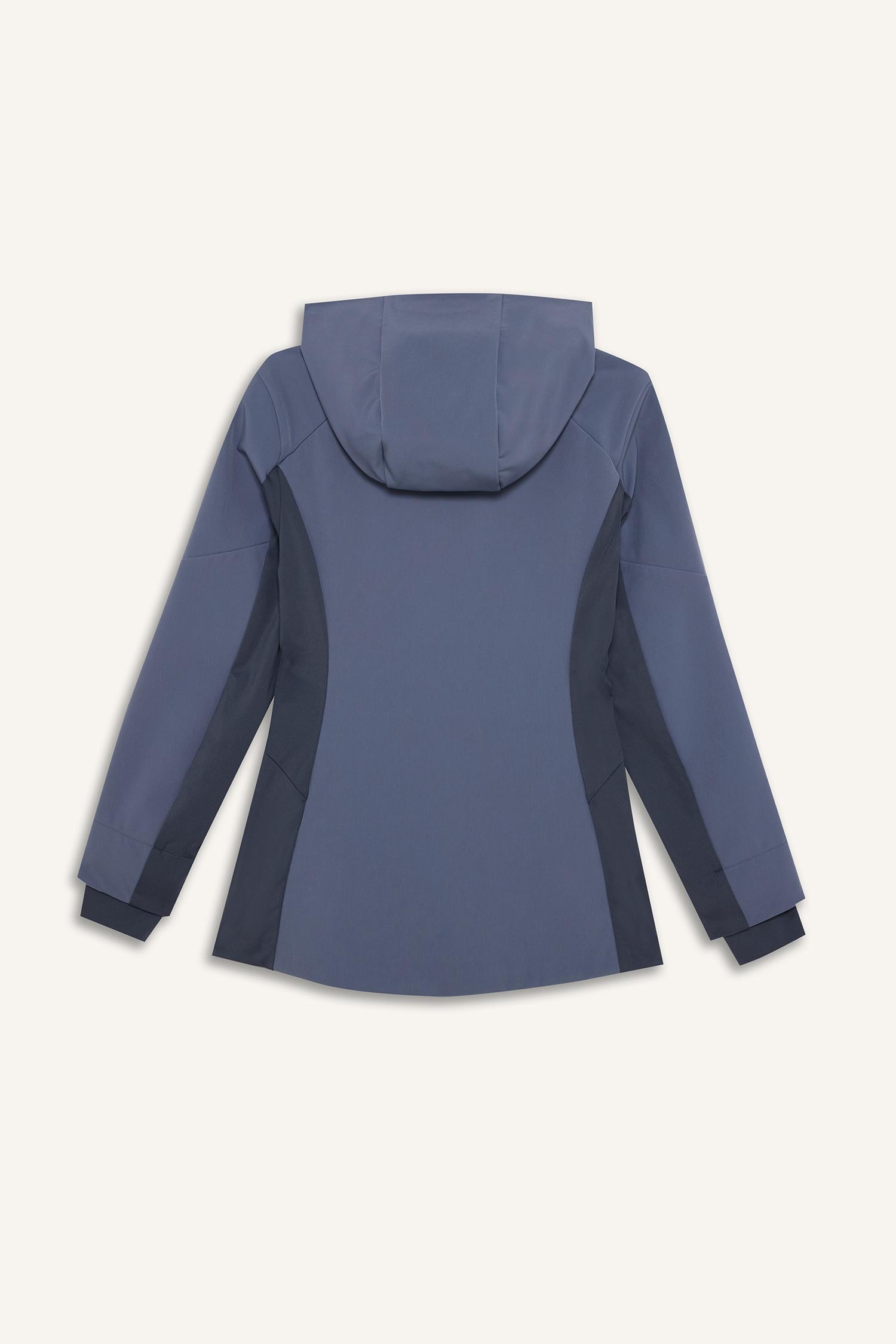 DeFacto Rüzgar Geçirmez Su İtici Slım Fıt Kapüşonlu Fermuarlı Softshell Mont görsel 8