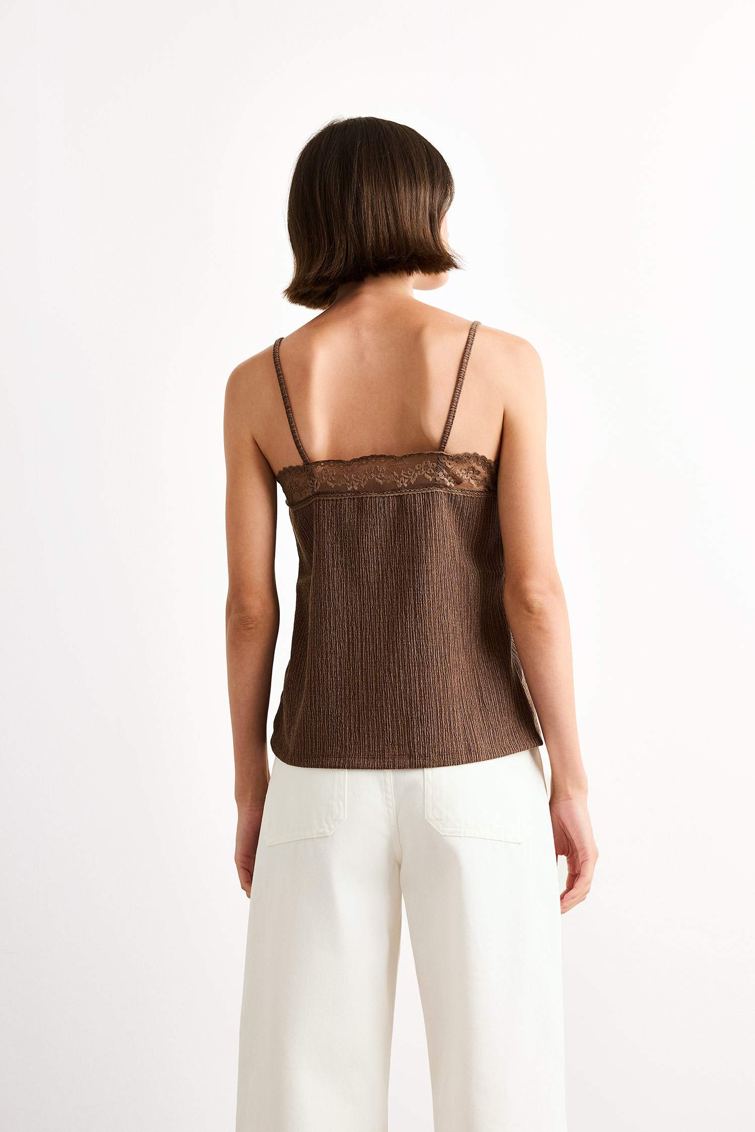 Fitted Bürümcük Dantel Atlet