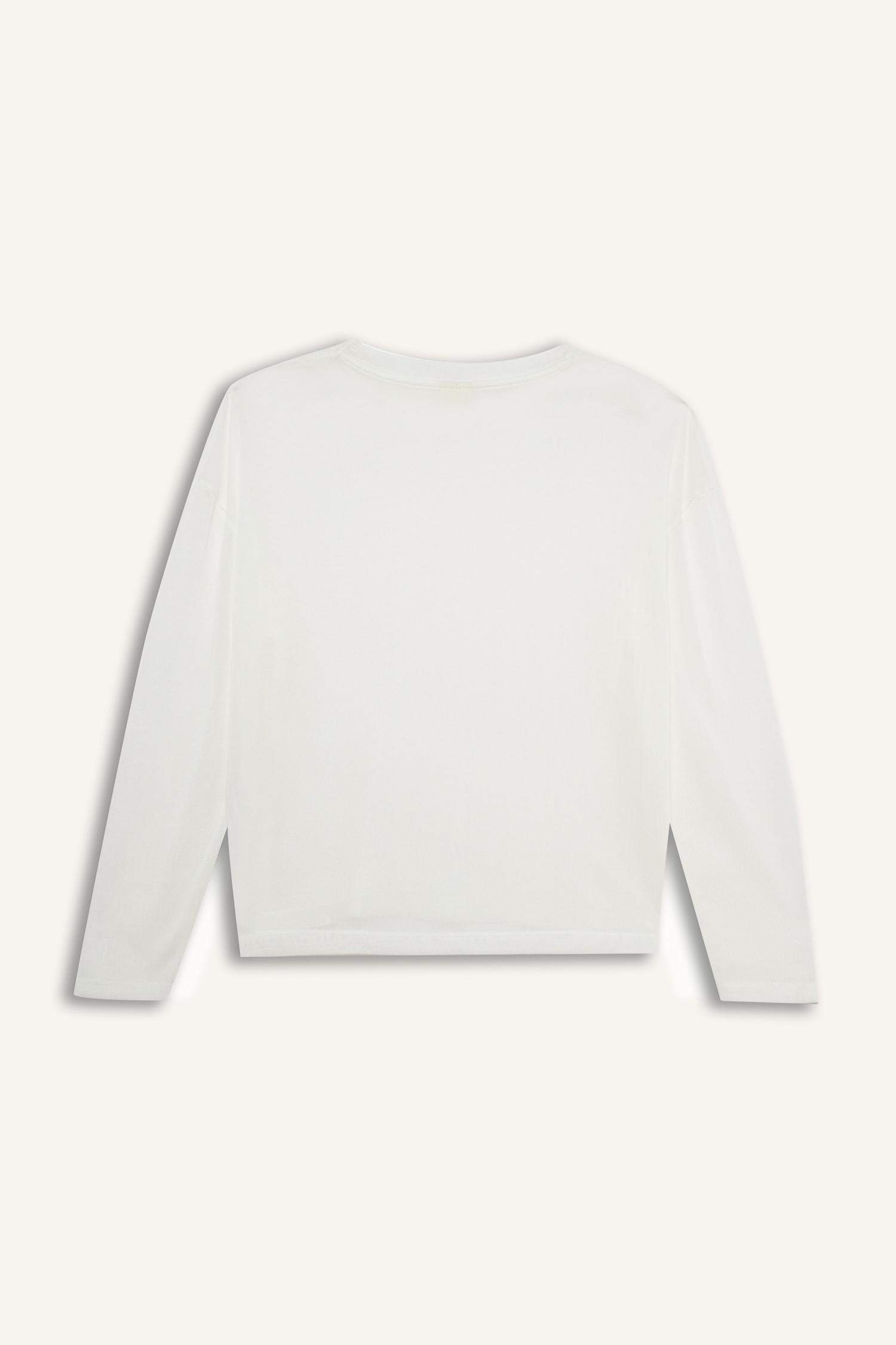 Relax Fit Crew Neck Long Sleeve T-Shirt