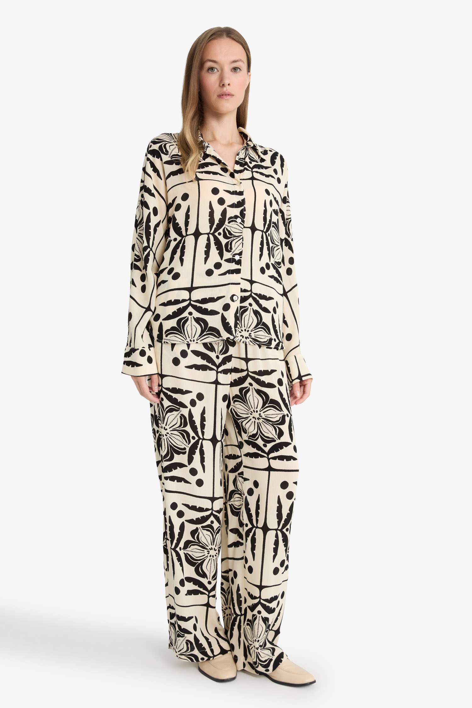 Pantalon Viscose Froissée