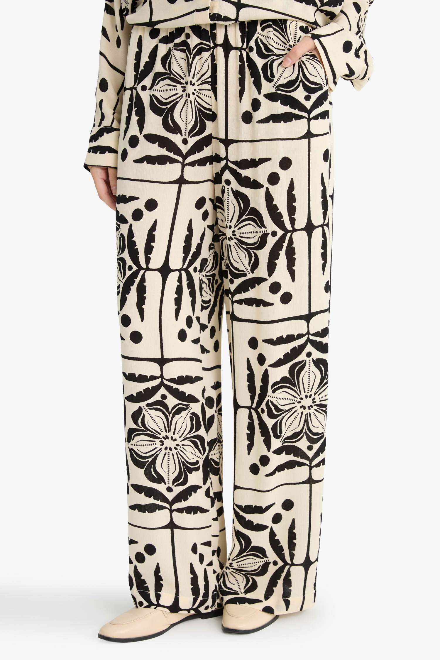 Pantalon Viscose Froissée