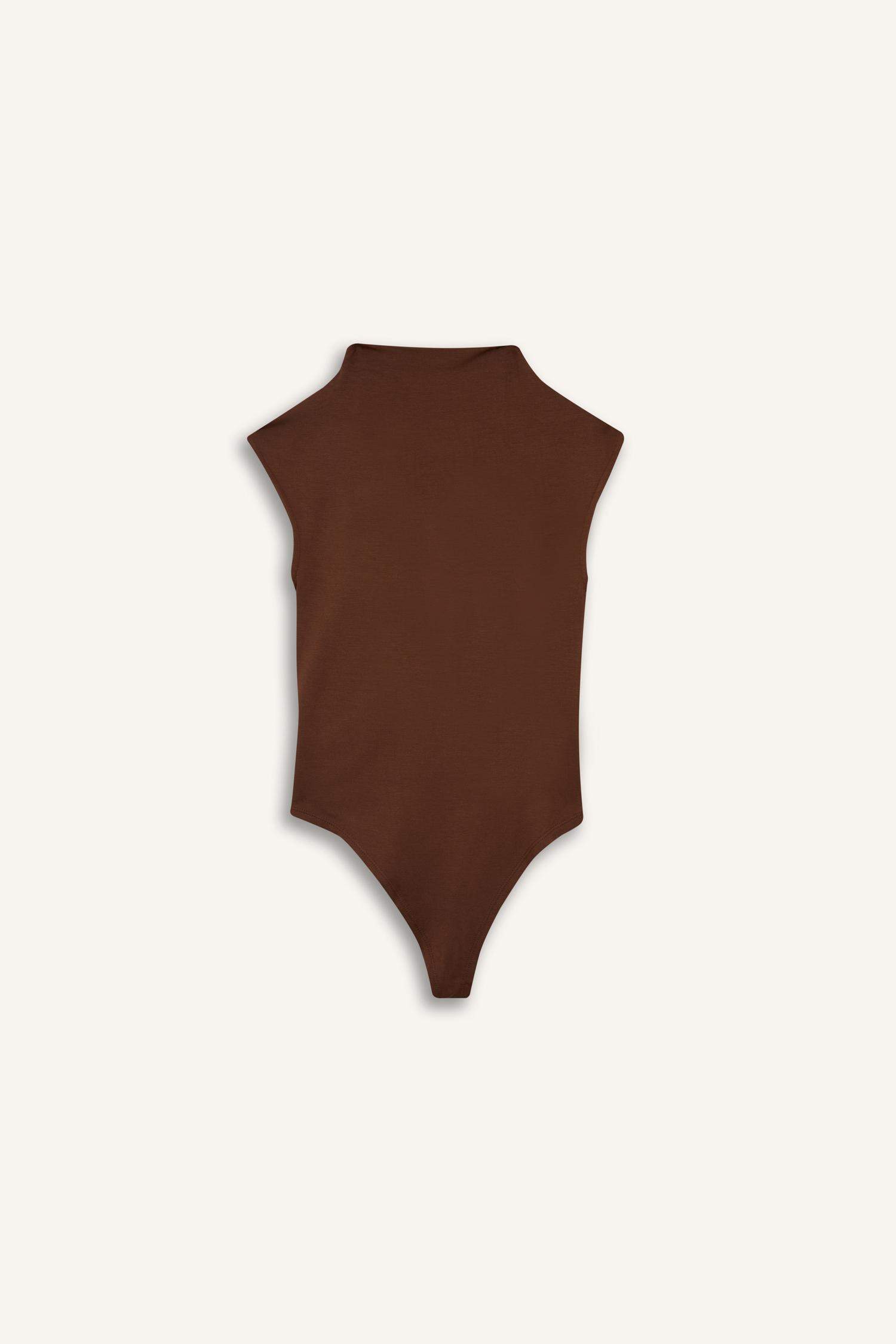 Slim Fit Dar Kesim Yarım Balıkçı Yaka Çıtçıtlı Body