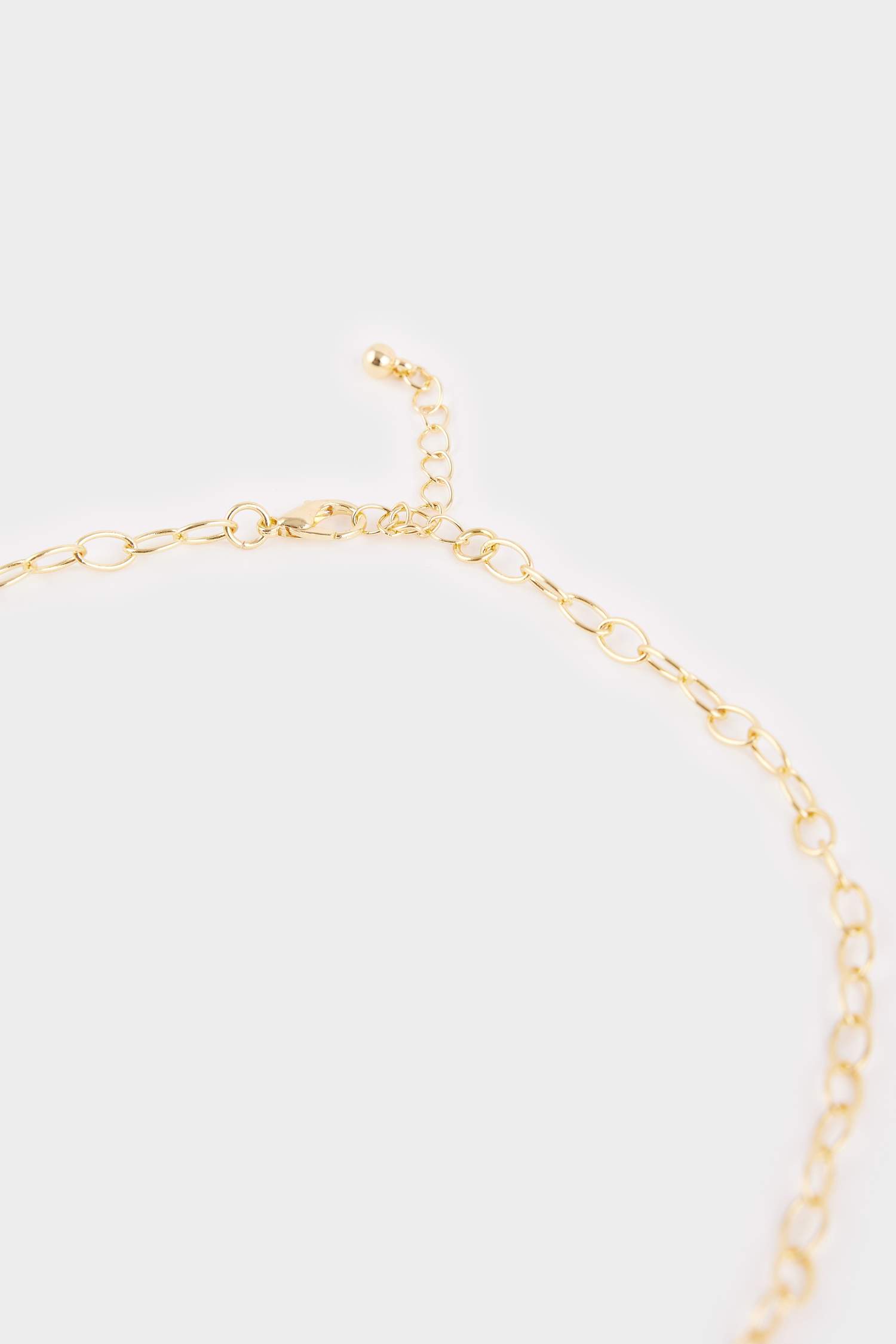 Kadın Çelik Pembe Göz Detaylı Kolye