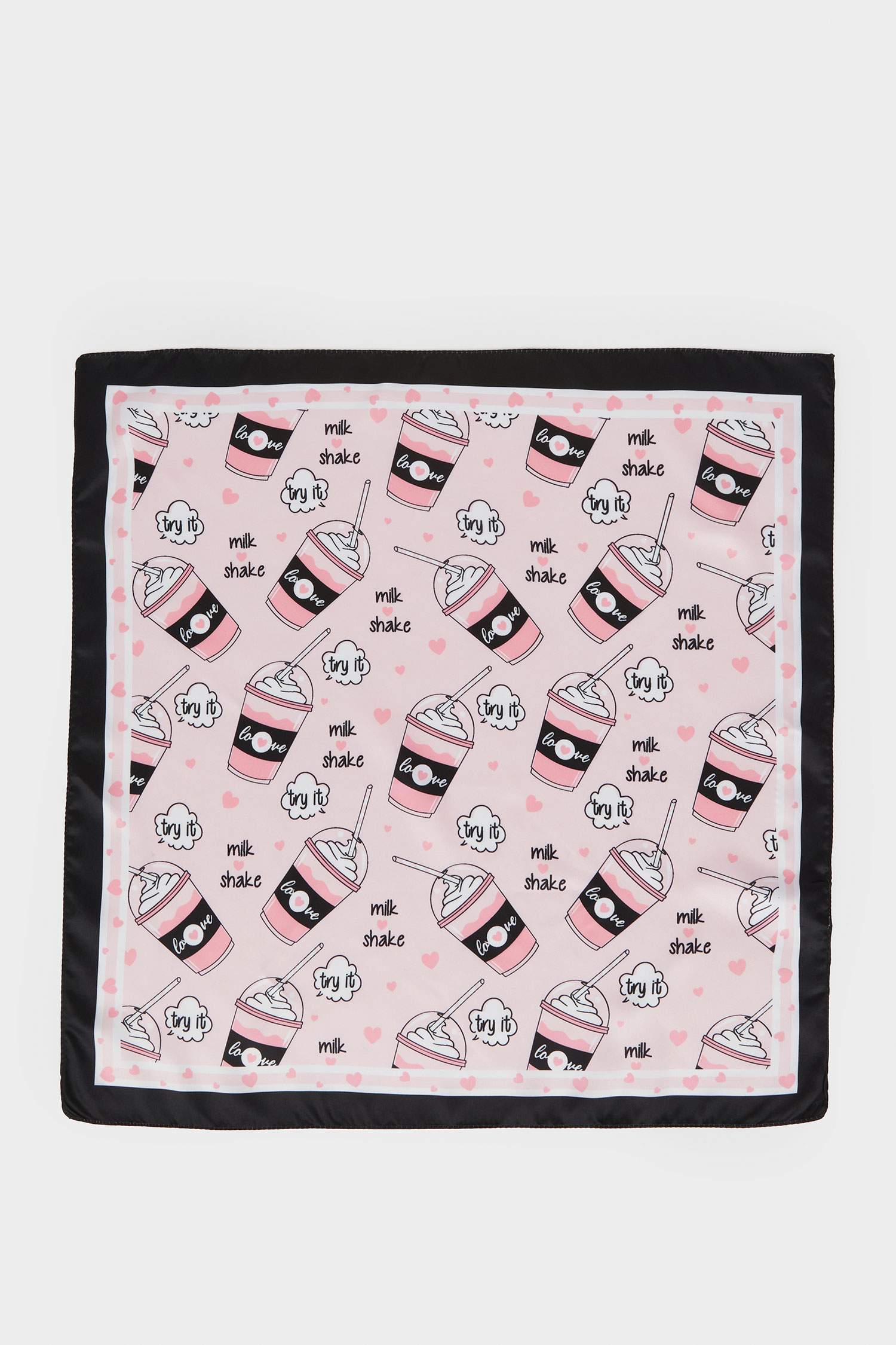 Kız Çocuk Desenli Saten Fular