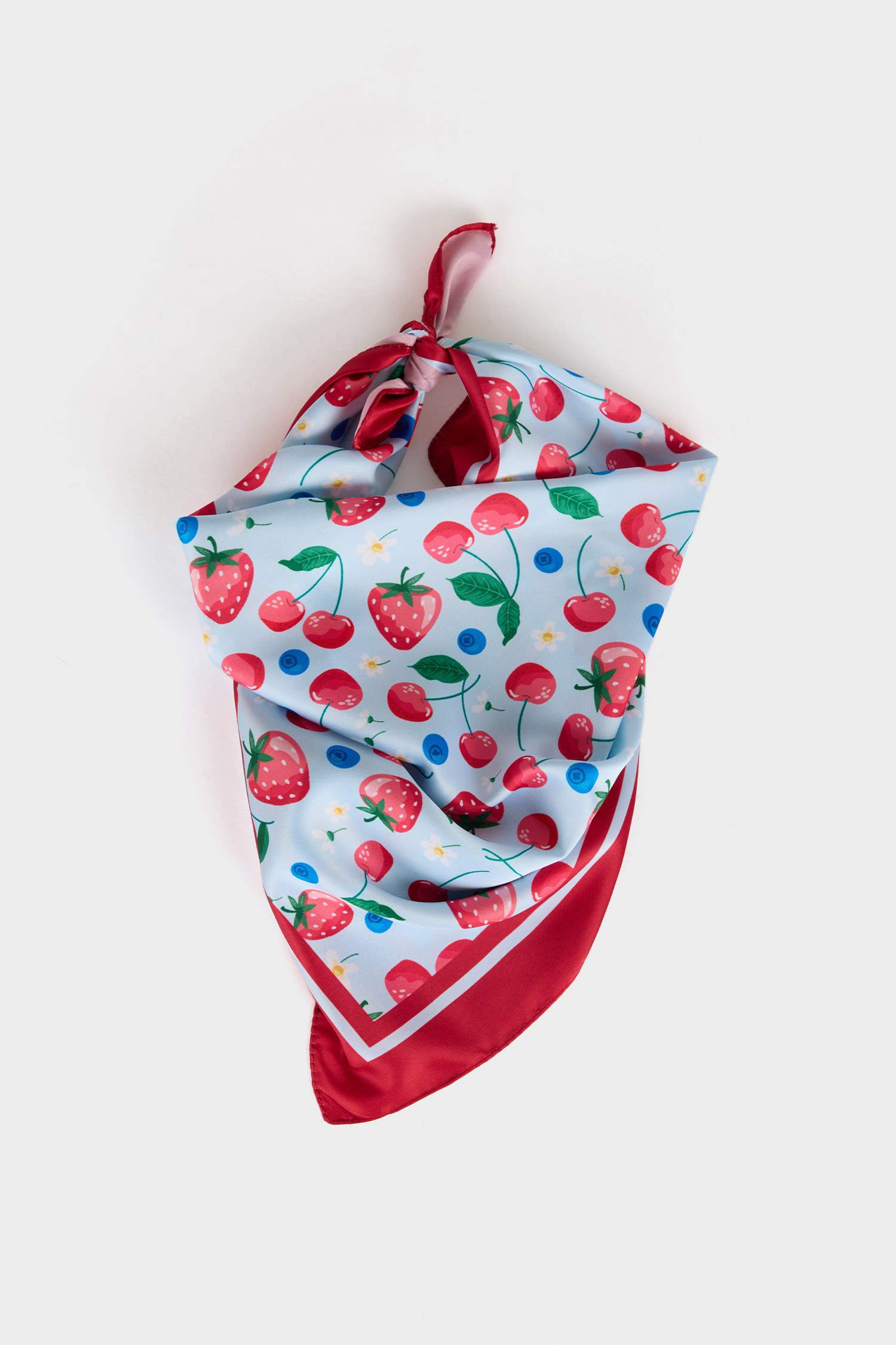 Kız Çocuk Desenli Saten Fular