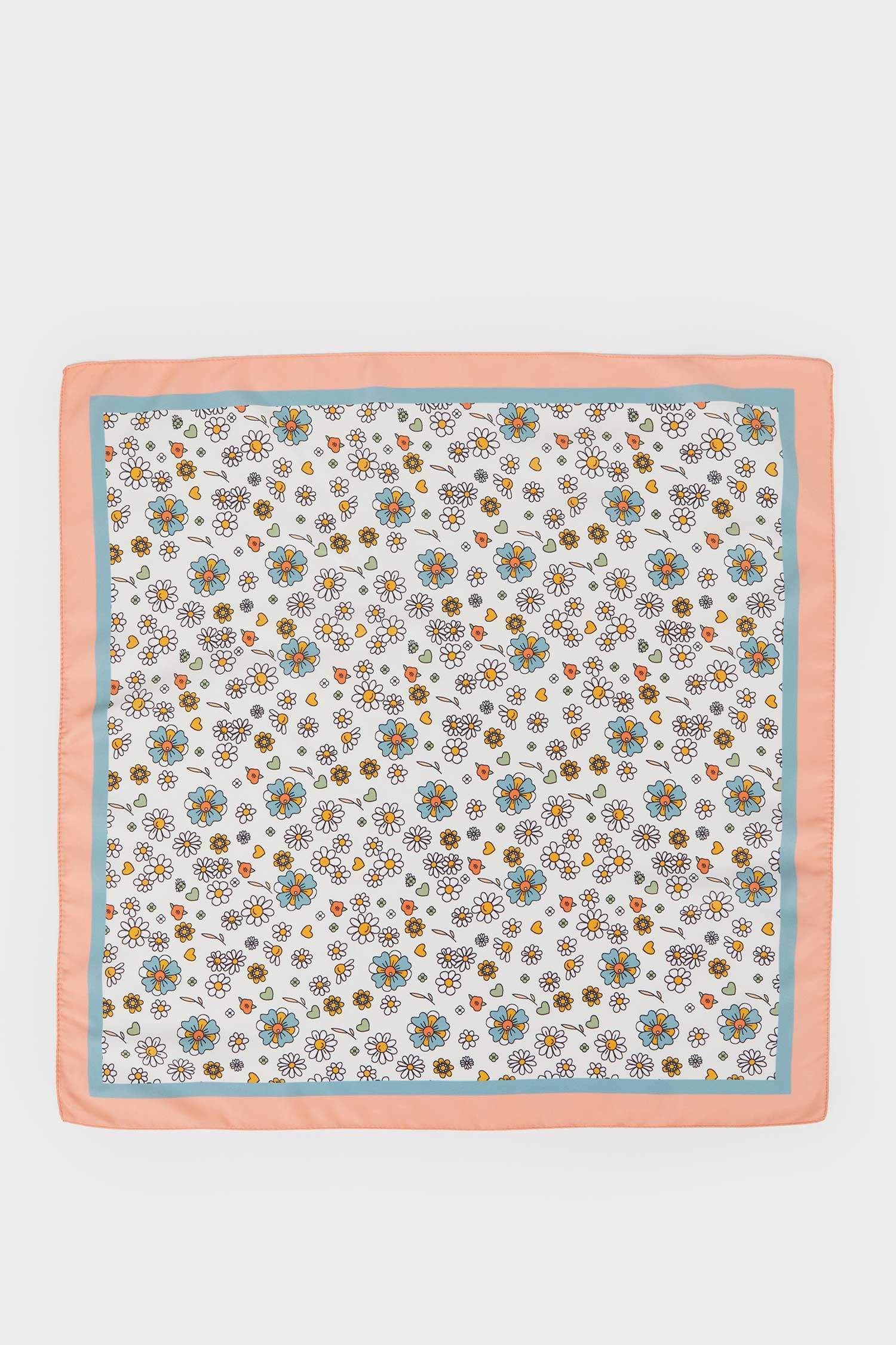 Kız Çocuk Desenli Saten Fular