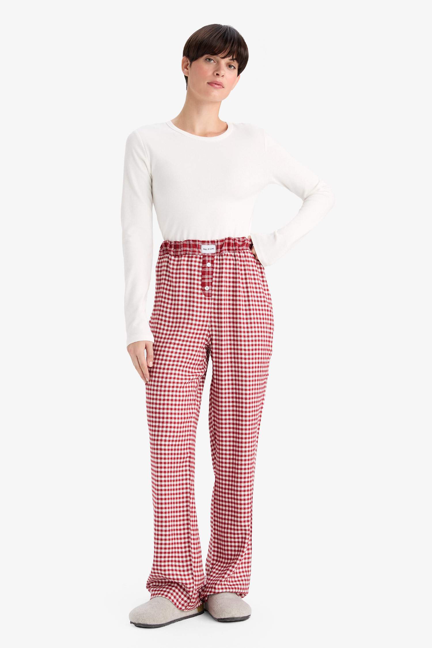 Regular Fit Flanel Bottom