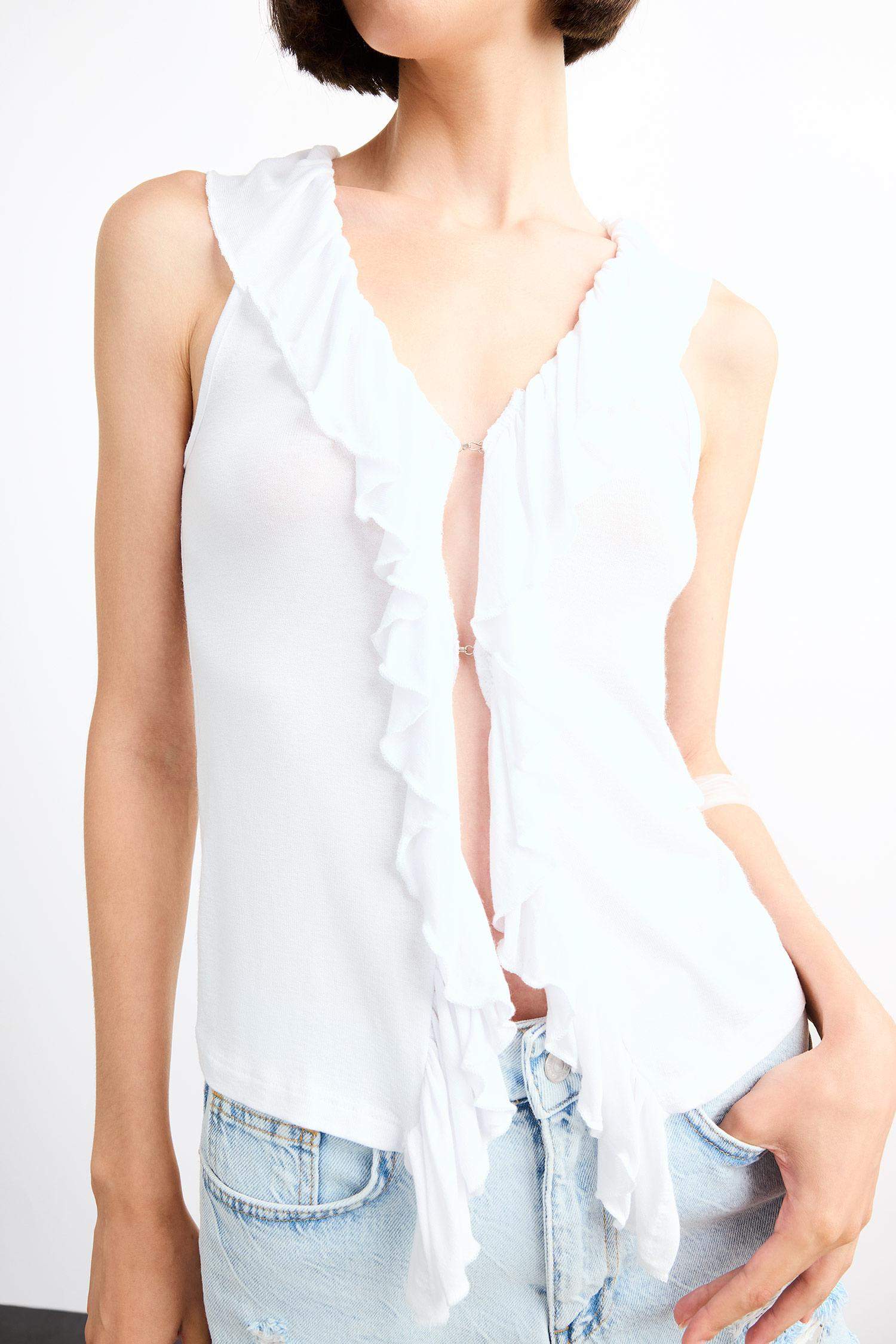 Viscose V-Neck Tank Top