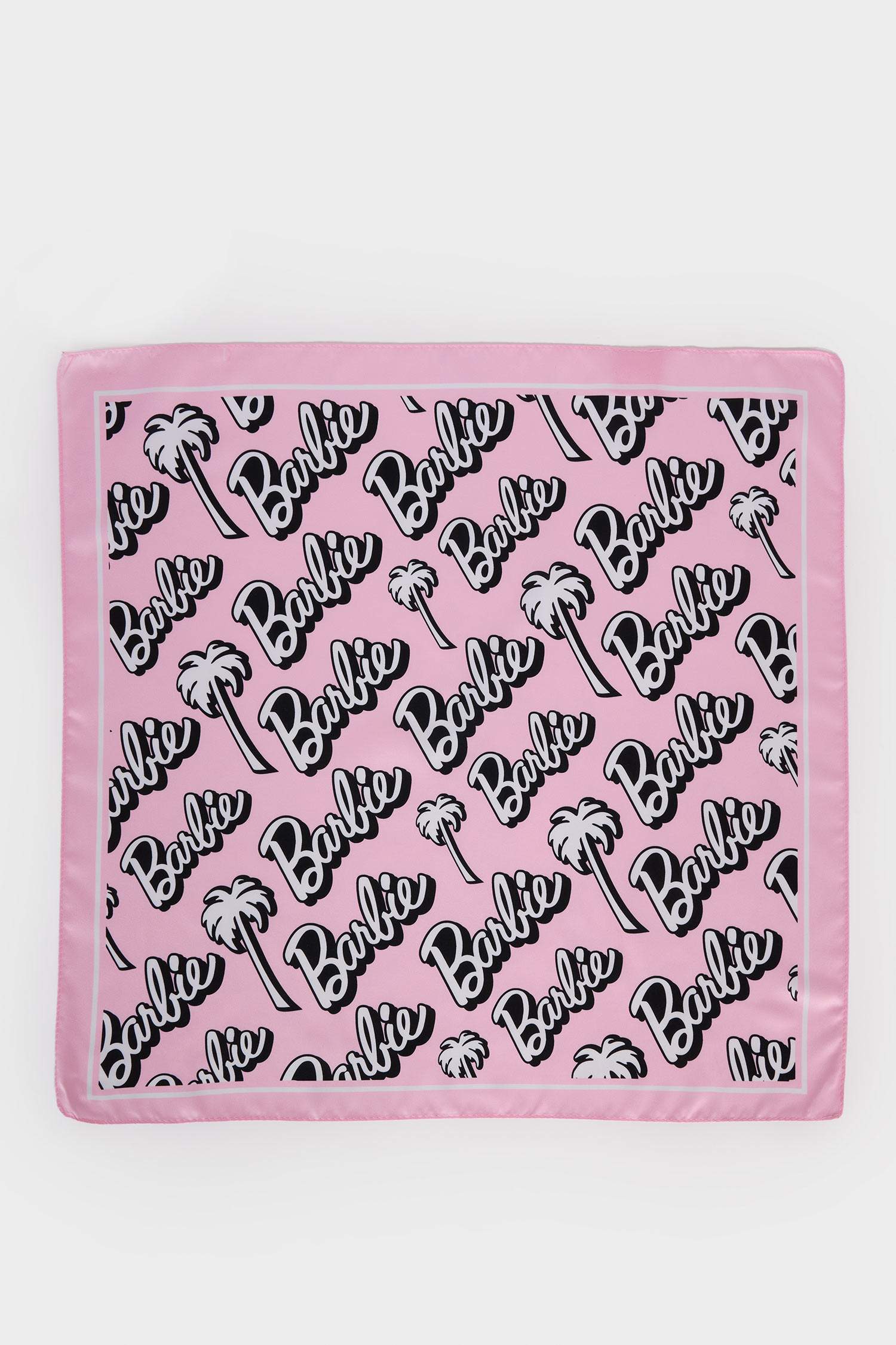 Kız Çocuk Barbie Desenli Dokuma Şal