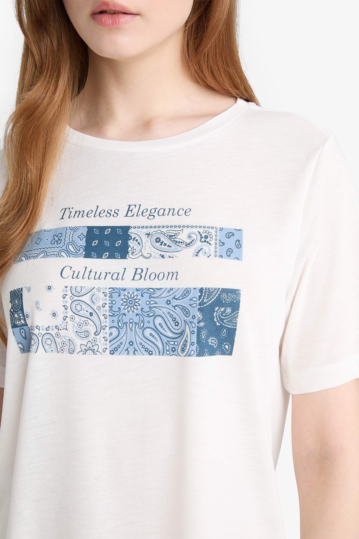 Regular Fit Bisiklet Yaka Kısa Kollu Tişört