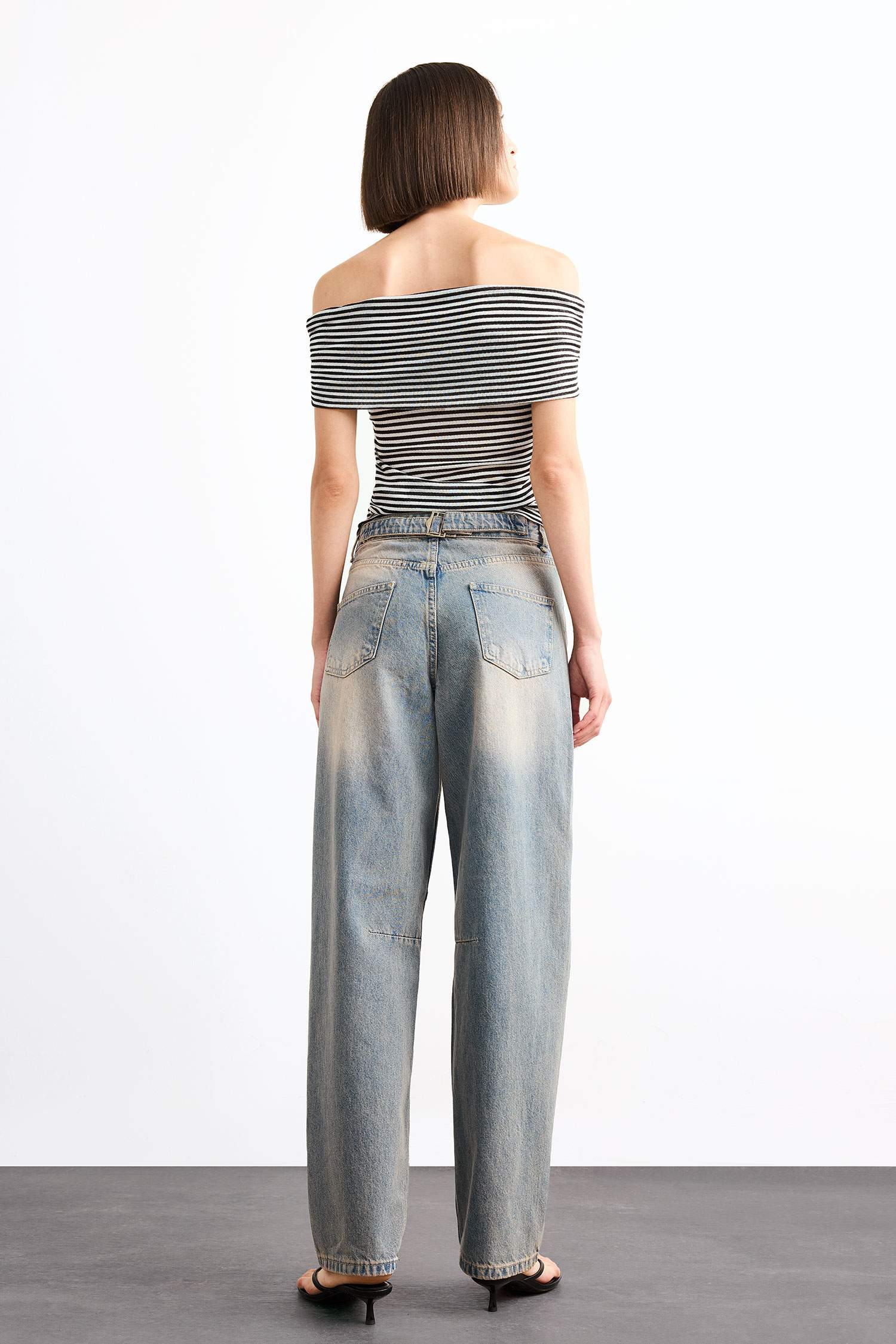 Baggy Fit Denim Trousers