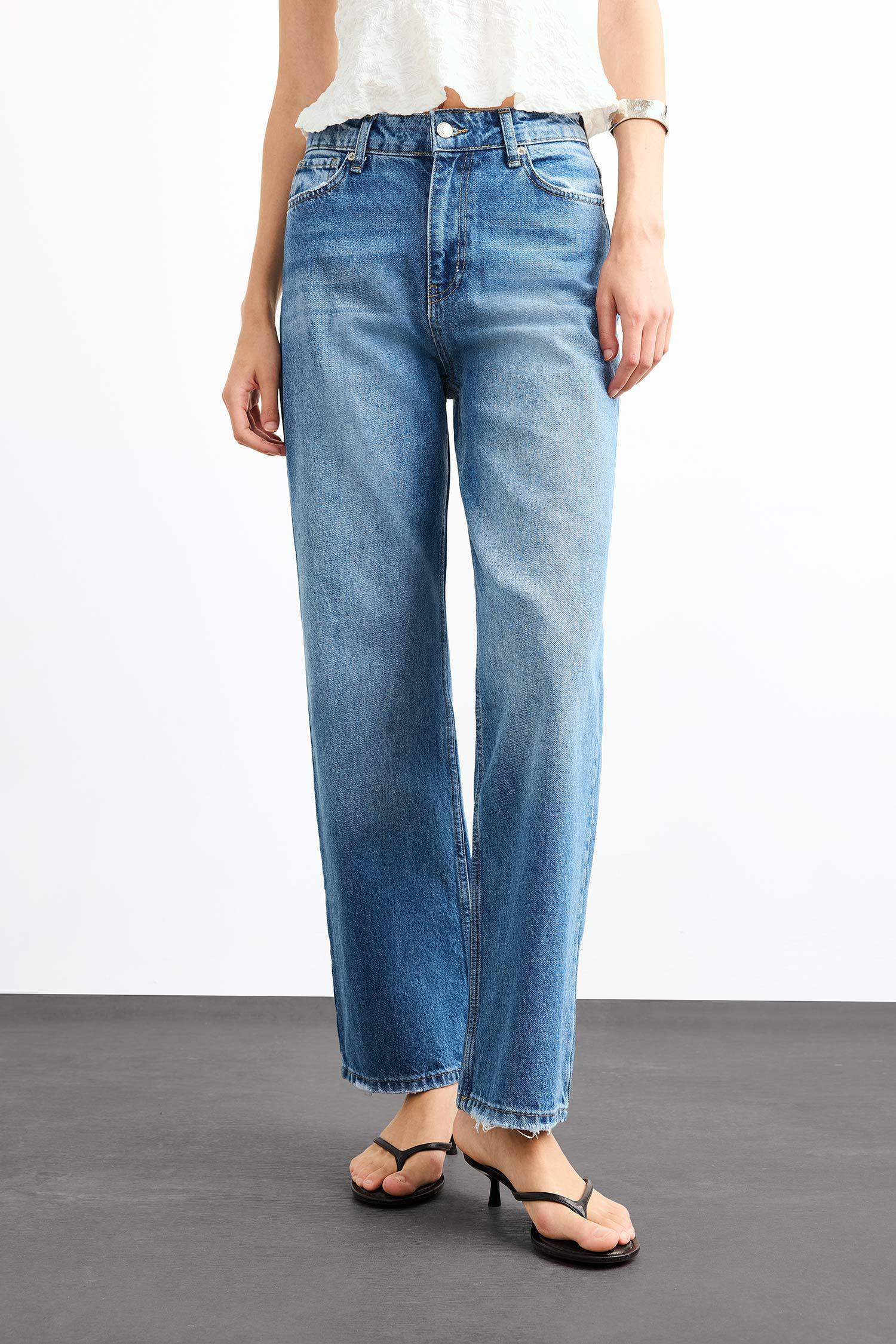 Straight Fit Jean Pantolon