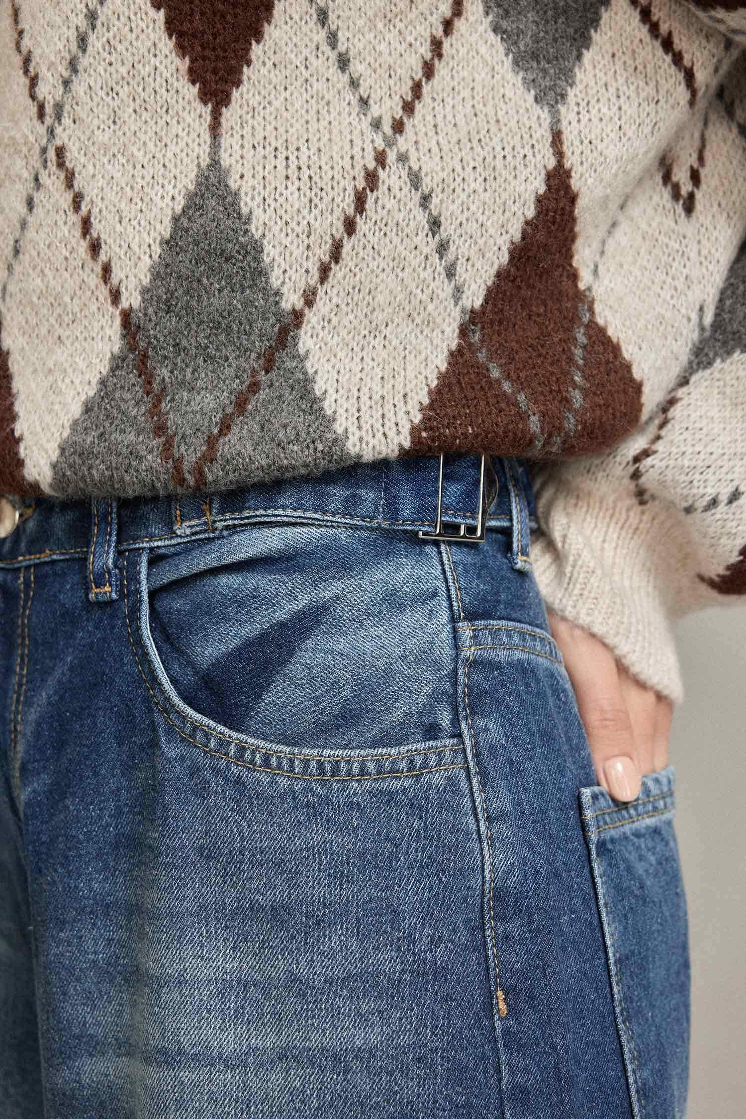 Baggy Fit Jean Pantolon