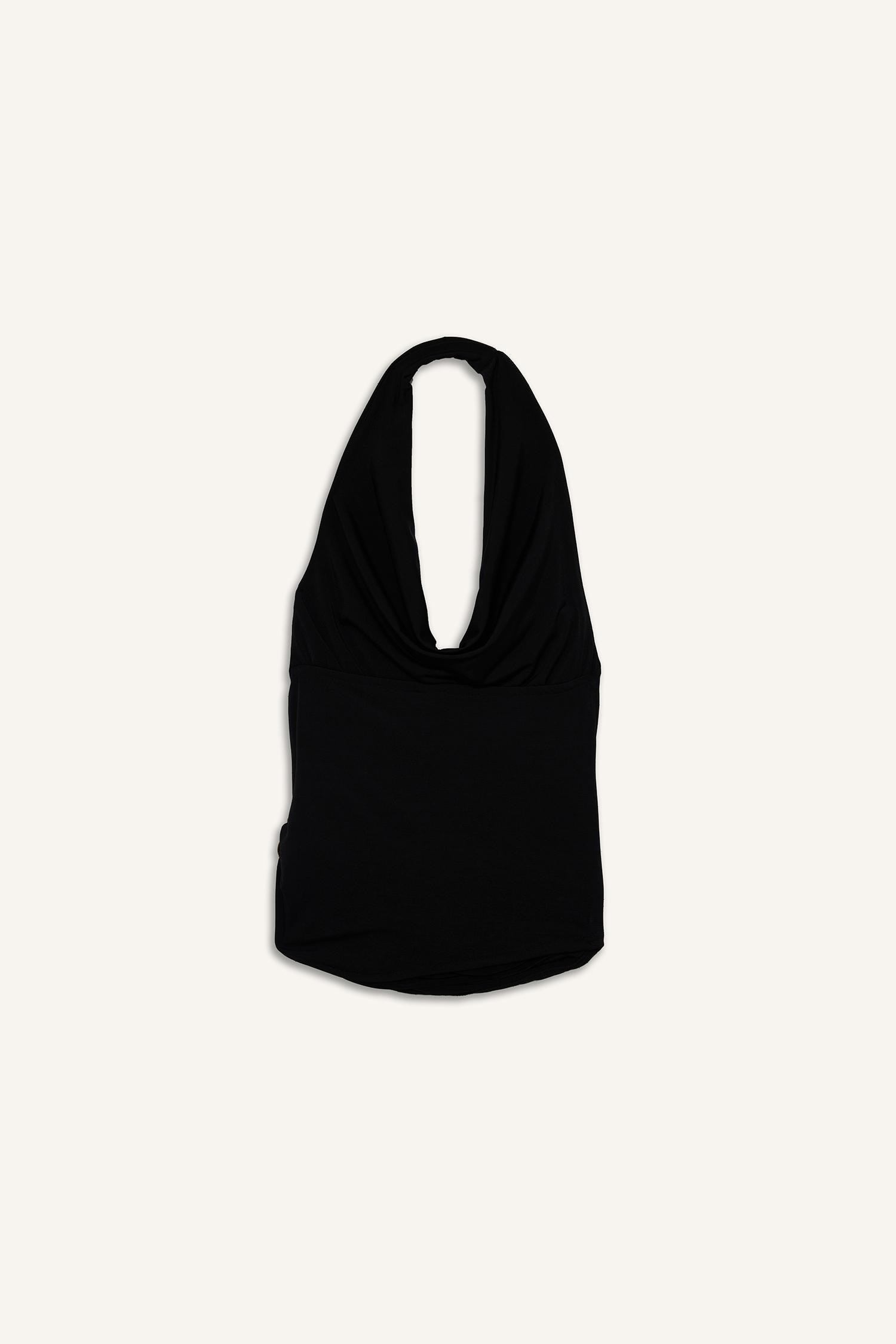 DeFacto Regular Fit Halter Yaka Toka Detaylı Bluz görsel 8