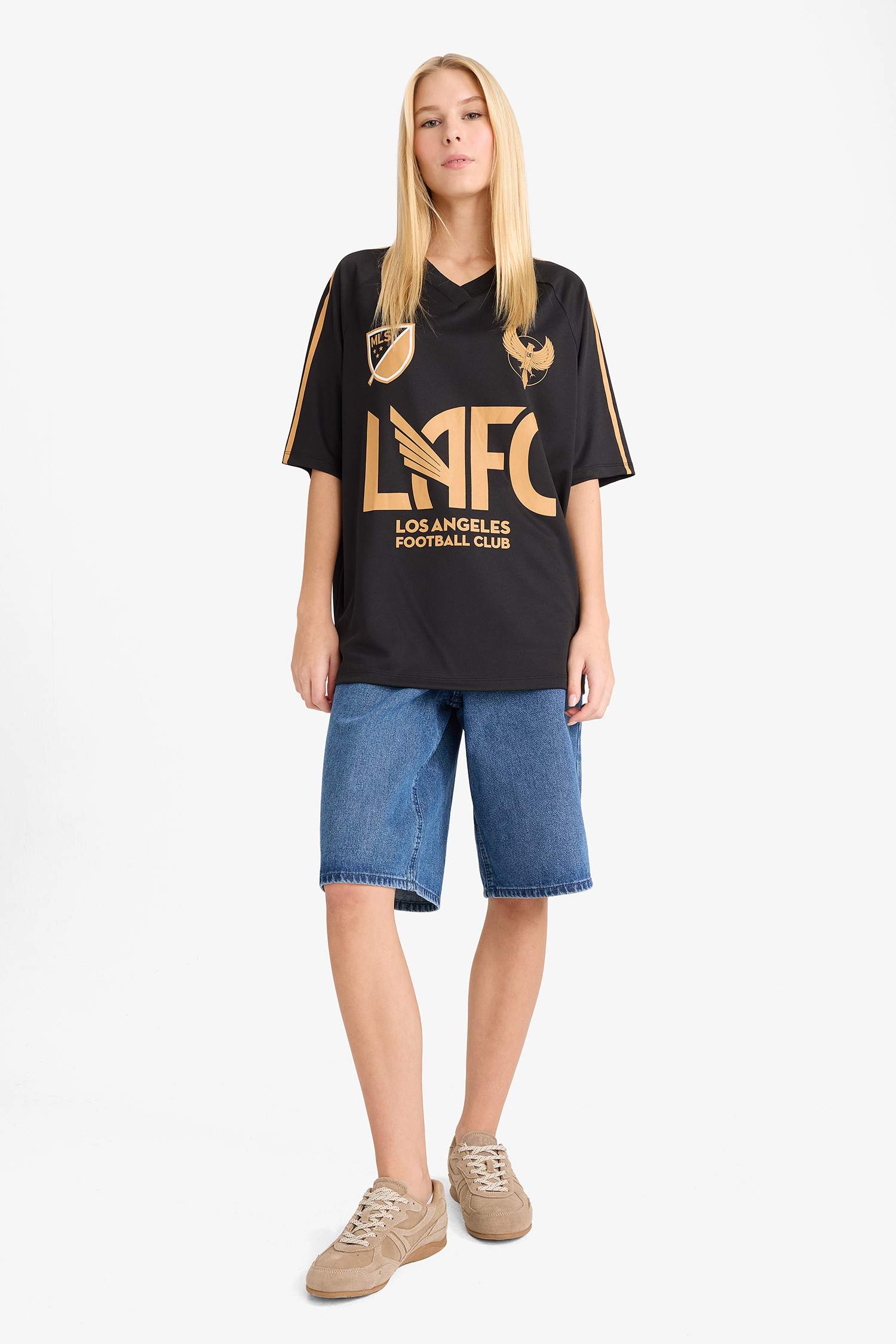 Coool MLS Oversize Geniş Kalıp Sırt Baskılı Kısa Kollu Tişört