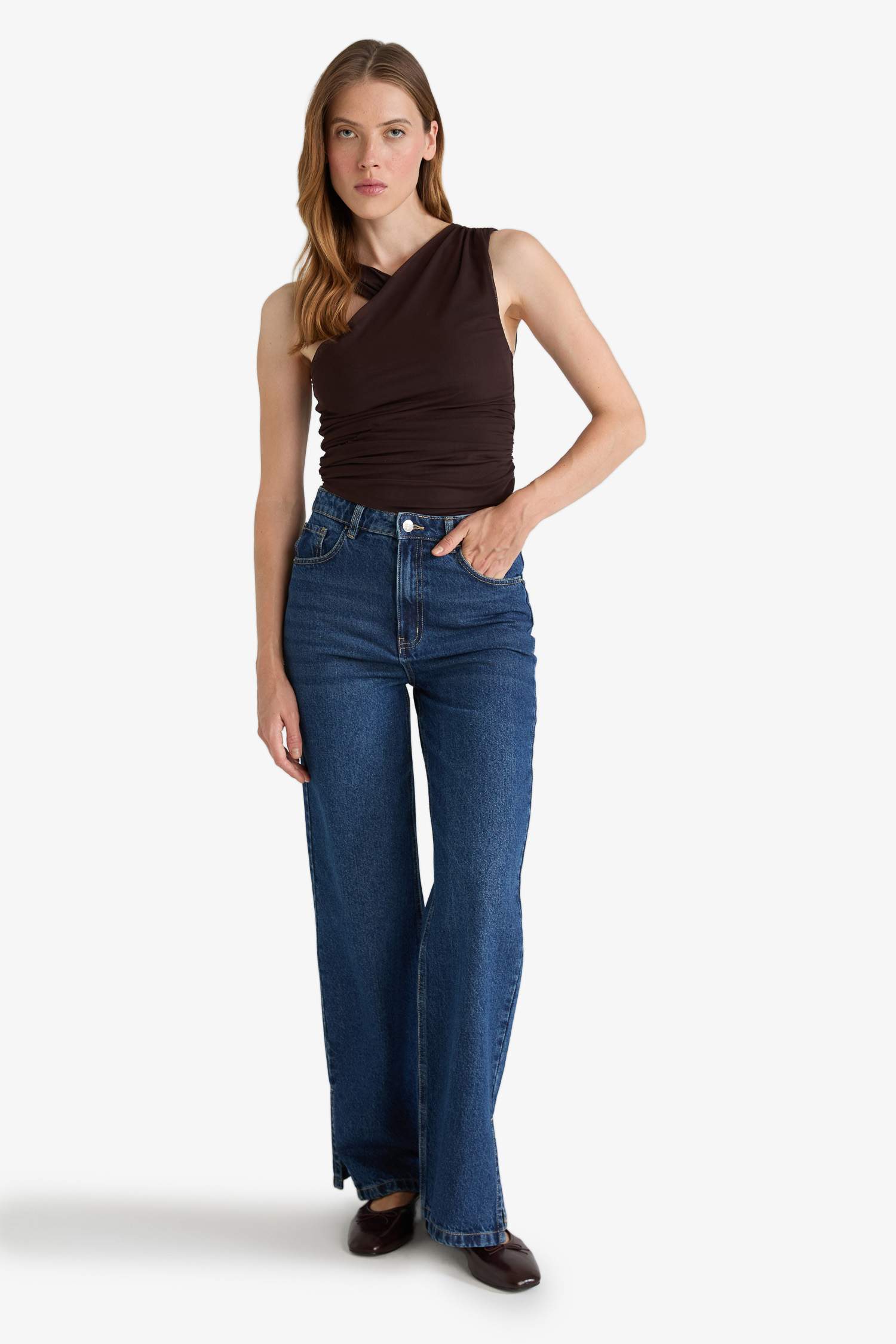 Halter Collar Tank Top