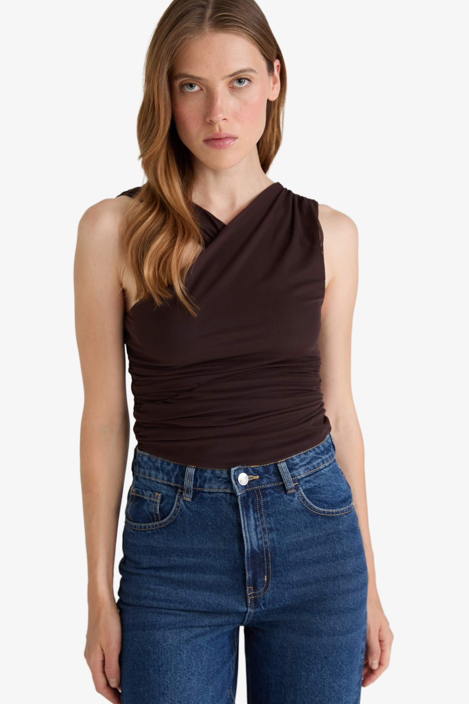 Halter Collar Tank Top