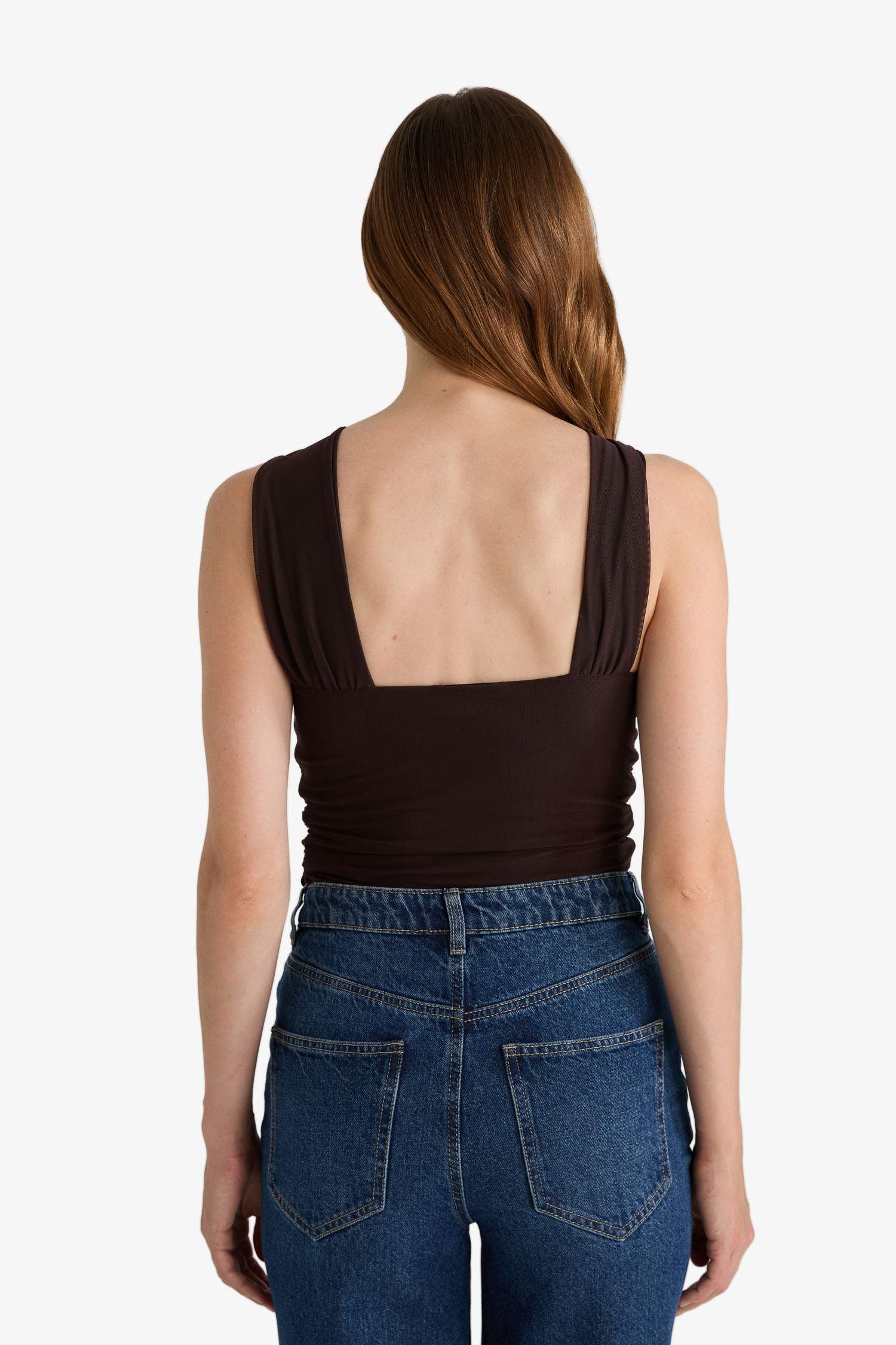 Halter Collar Tank Top