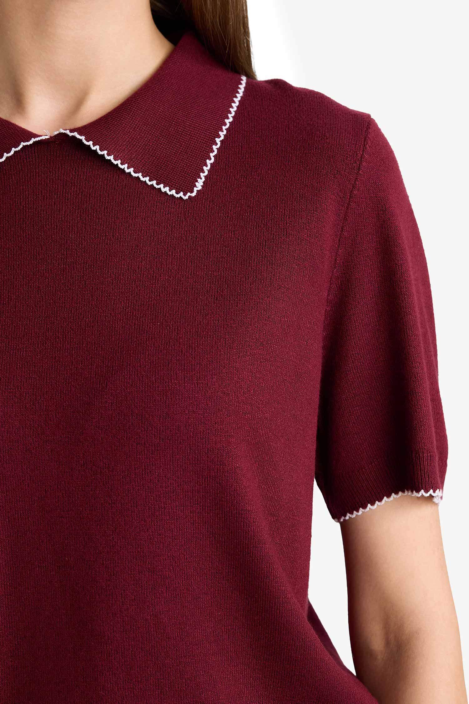 Regular Fit Polo Collar Knitwear Pullover