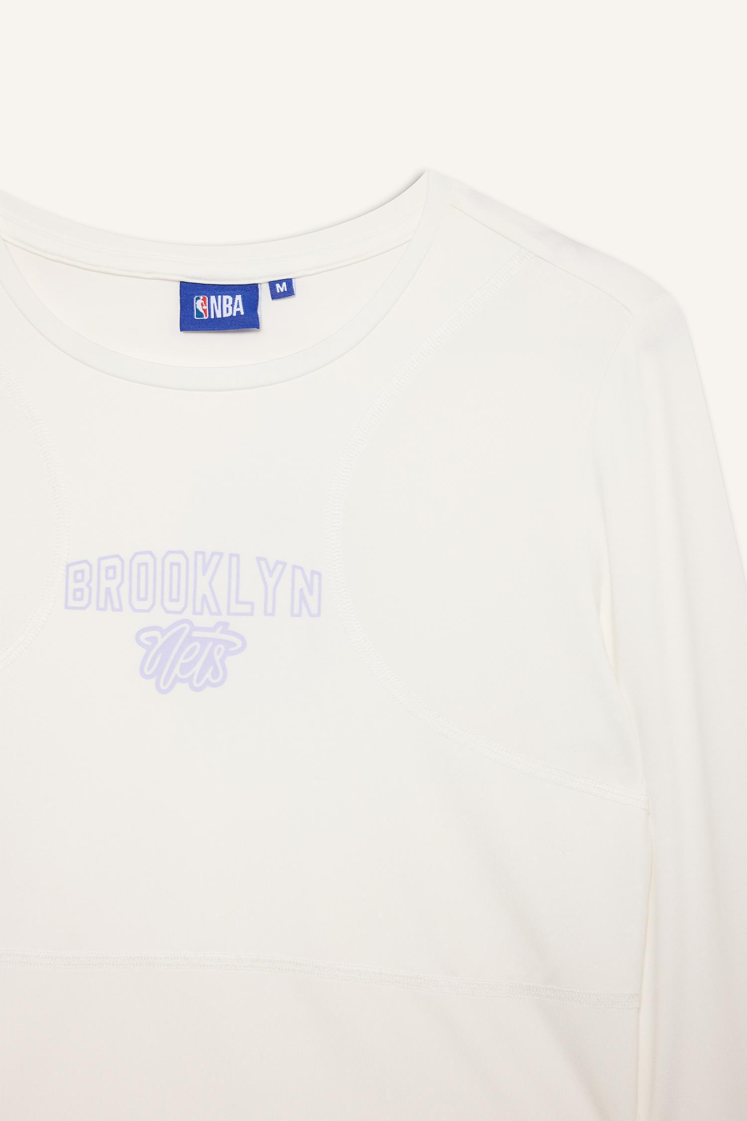 DeFacto NBA Brooklyn Nets Slım Fıt Uzun Kollu Tişört görsel 8