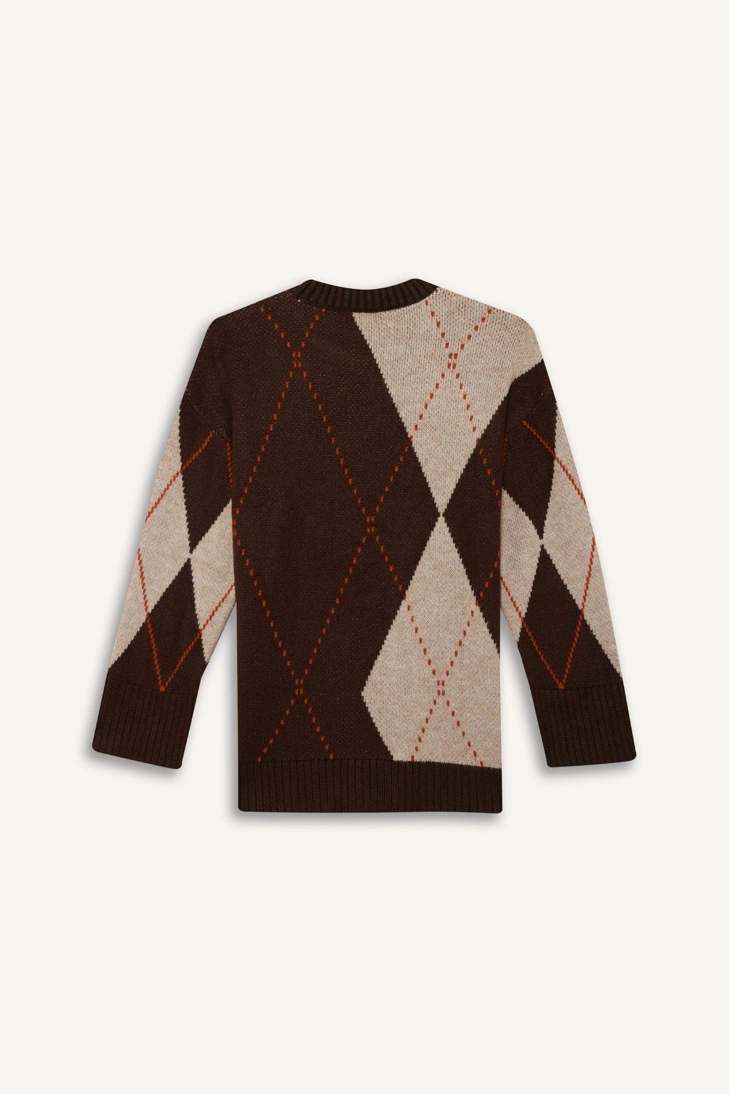 بلوز صوف تريكو قصة عادية