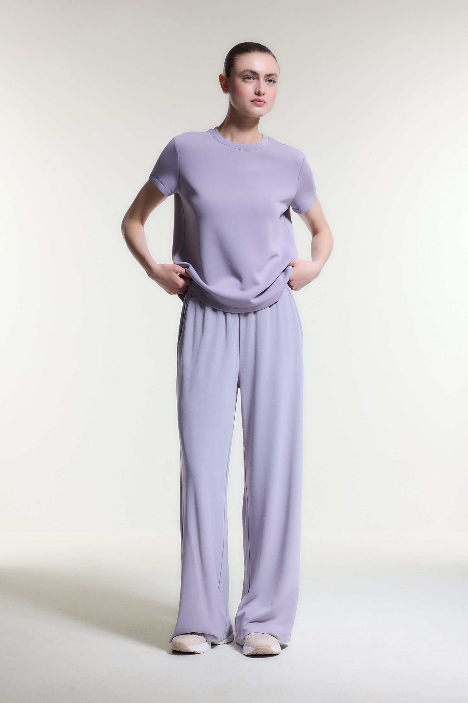 DeFacto Ultra Yumuşak Wide Leg Modal Sporcu Pantolon