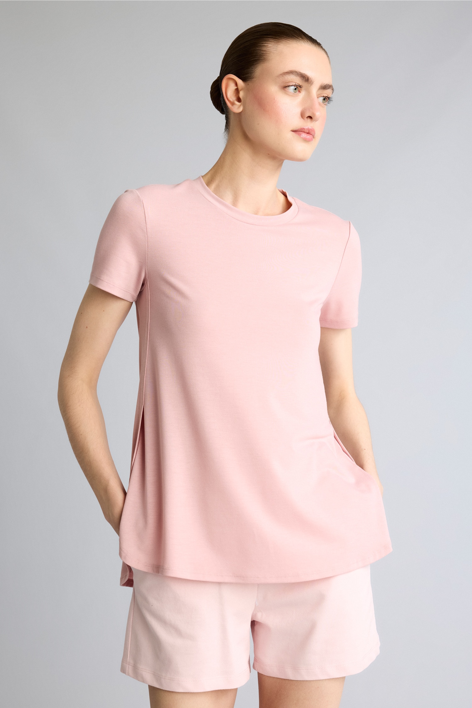 DeFacto Long Fit Yırtmaçlı Sporcu Tişört