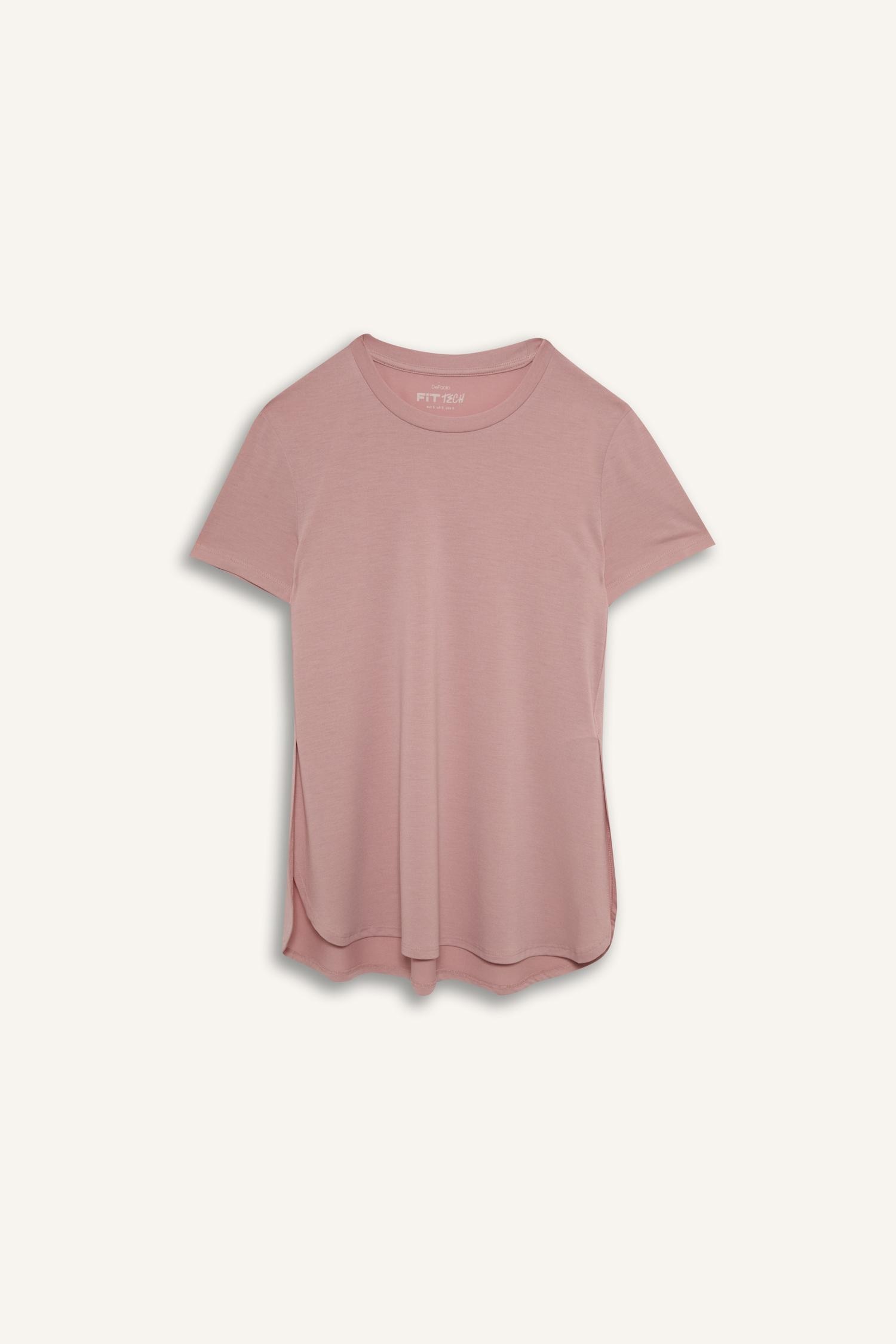 DeFacto Long Fit Yırtmaçlı Sporcu Tişört görsel 6