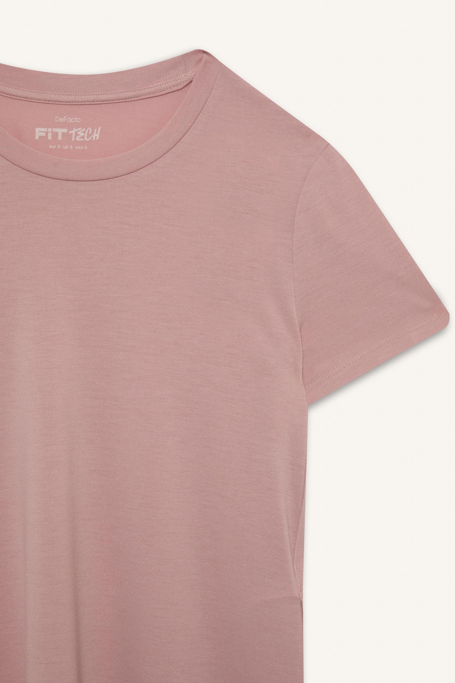 DeFacto Long Fit Yırtmaçlı Sporcu Tişört görsel 7