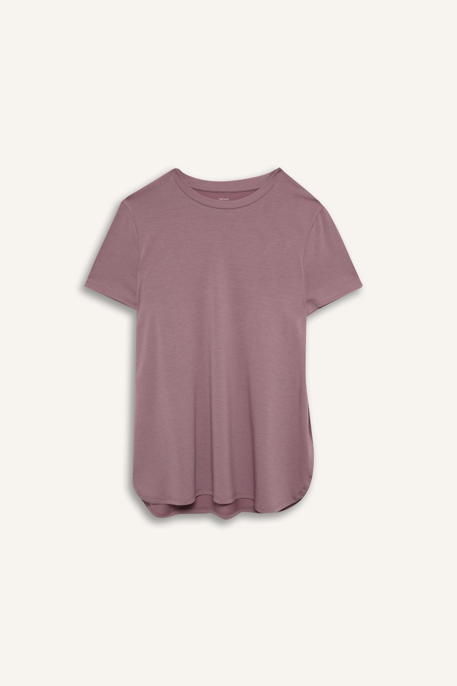 DeFacto Long Fit Yırtmaçlı Sporcu Tişört görsel 6